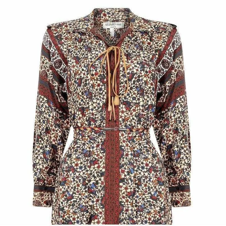 1970s Ted Lapidus Boho Dress