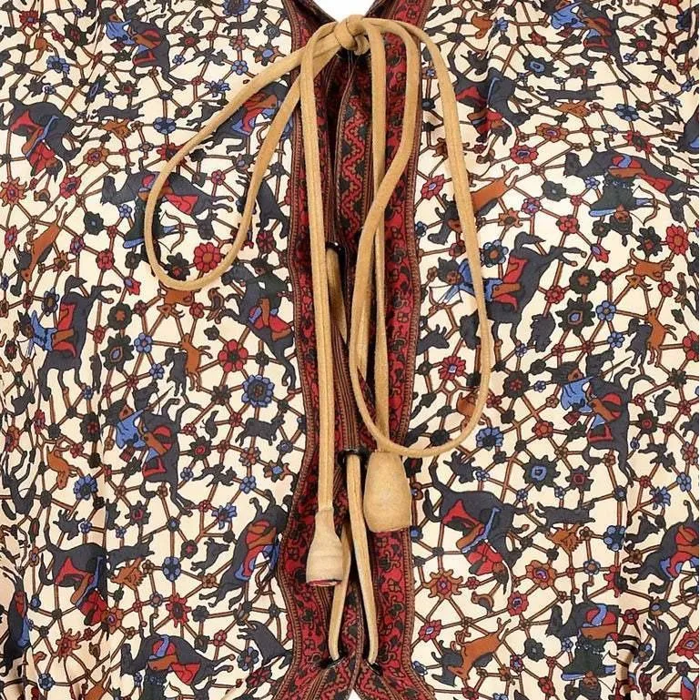 1970s Ted Lapidus Boho Dress