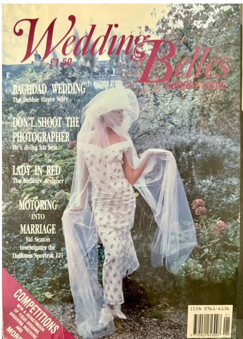 1990s Documented Catherine Buckley Rose Print Lace Wedding Suit