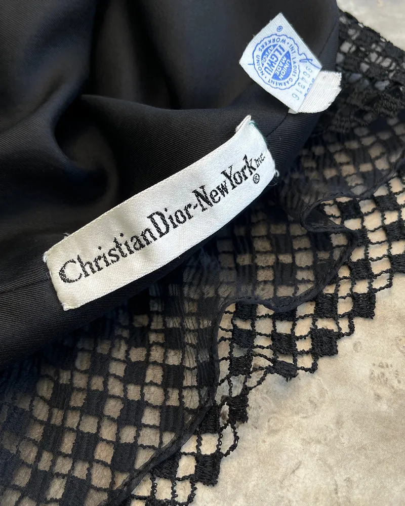 60s Christian Dior Velvet Dress | S