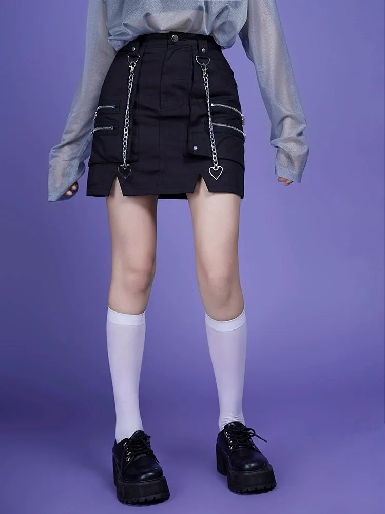 A-line short skirt