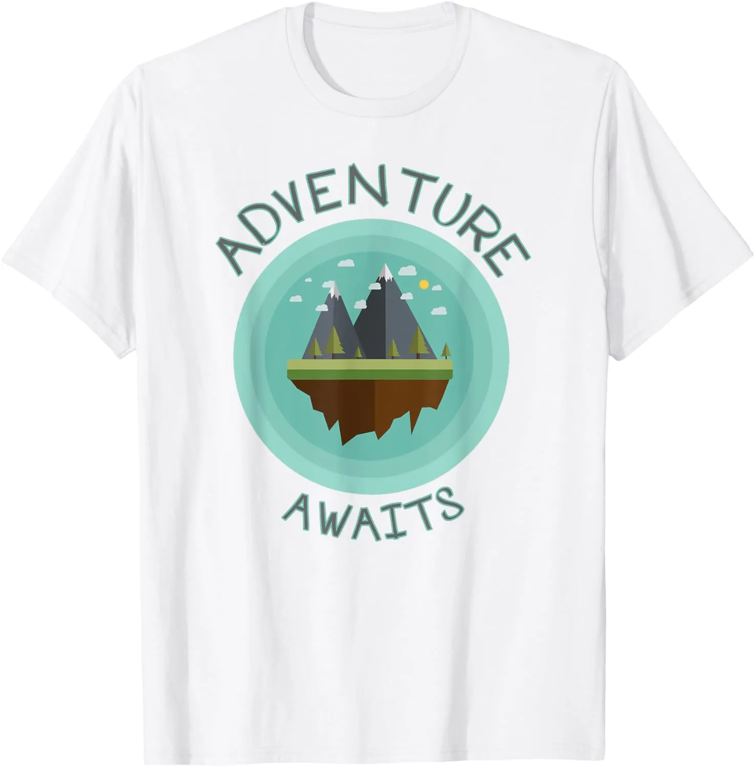 Adventure Awaits Shirt Hiking Travel Mountain Tee Camping T-Shirt