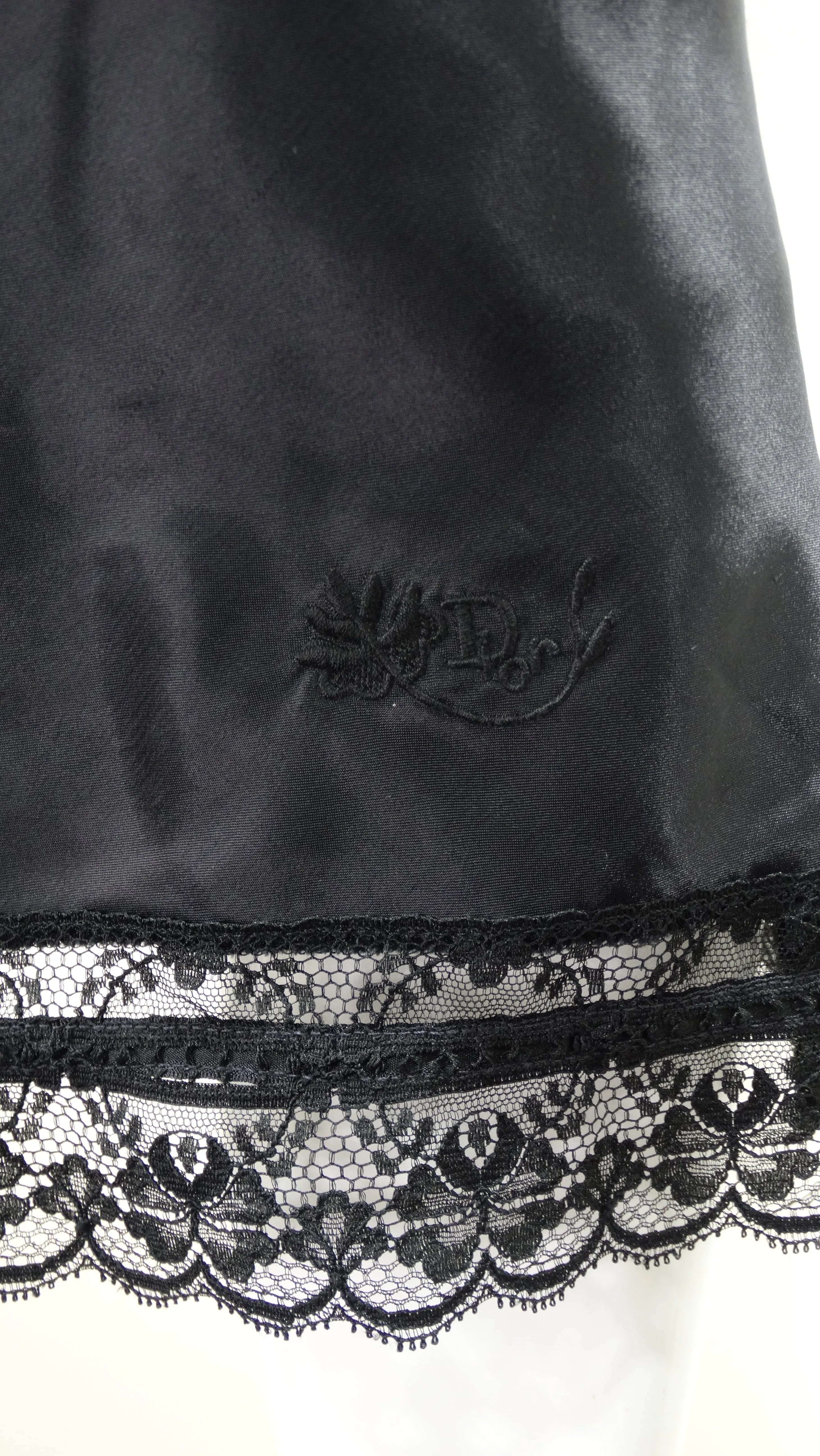 Christian Dior Vintage Silk Lace Slip Dress