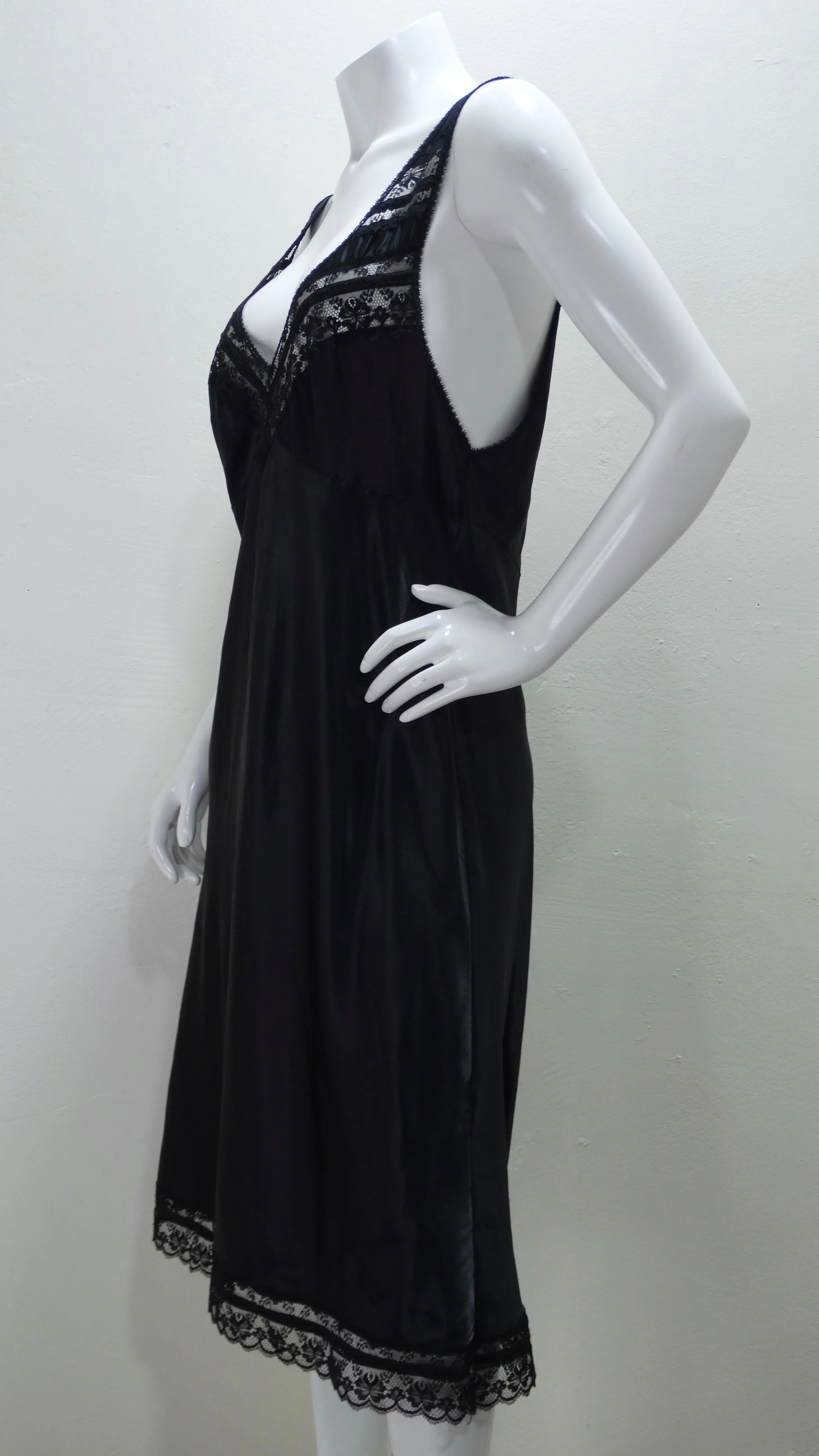 Christian Dior Vintage Silk Lace Slip Dress