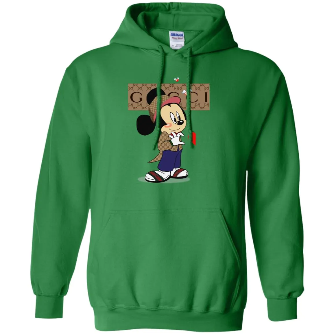 Couple Gucci Mickey Tshirt Valentine's Day Pullover Hoodie Sweatshirt