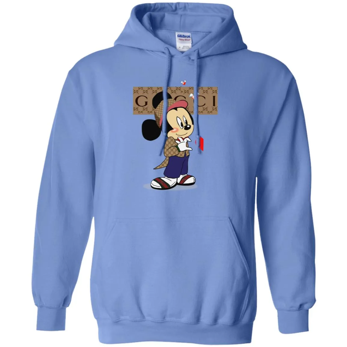 Couple Gucci Mickey Tshirt Valentine's Day Pullover Hoodie Sweatshirt