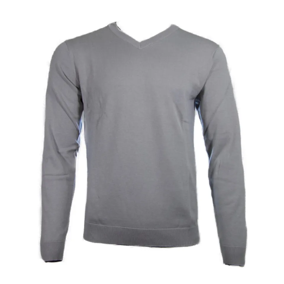 Daniel K Men's Sweatshirt V-Neck Long Sleeve Pullover Knit Rib Cuff Sweatshirt