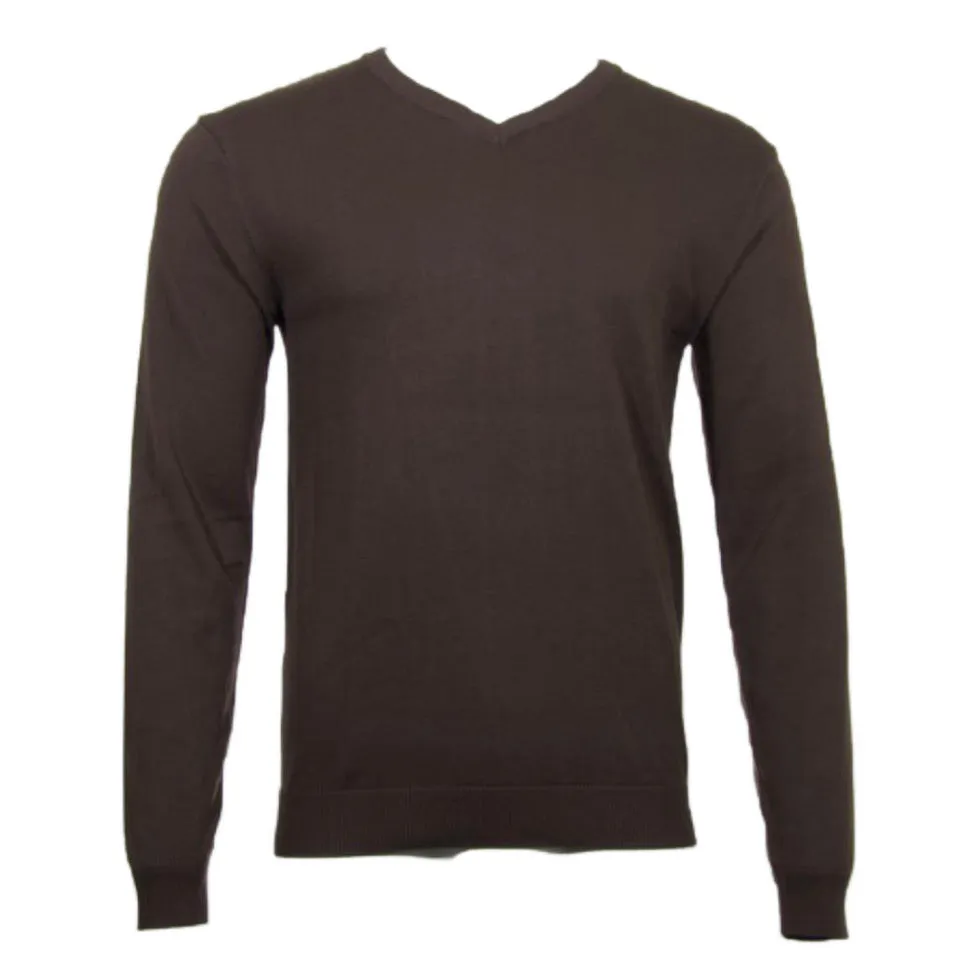 Daniel K Men's Sweatshirt V-Neck Long Sleeve Pullover Knit Rib Cuff Sweatshirt