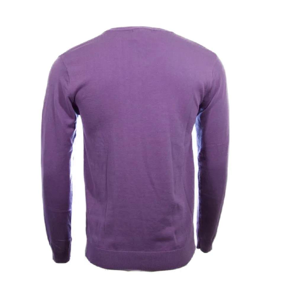Daniel K Men's Sweatshirt V-Neck Long Sleeve Pullover Knit Rib Cuff Sweatshirt