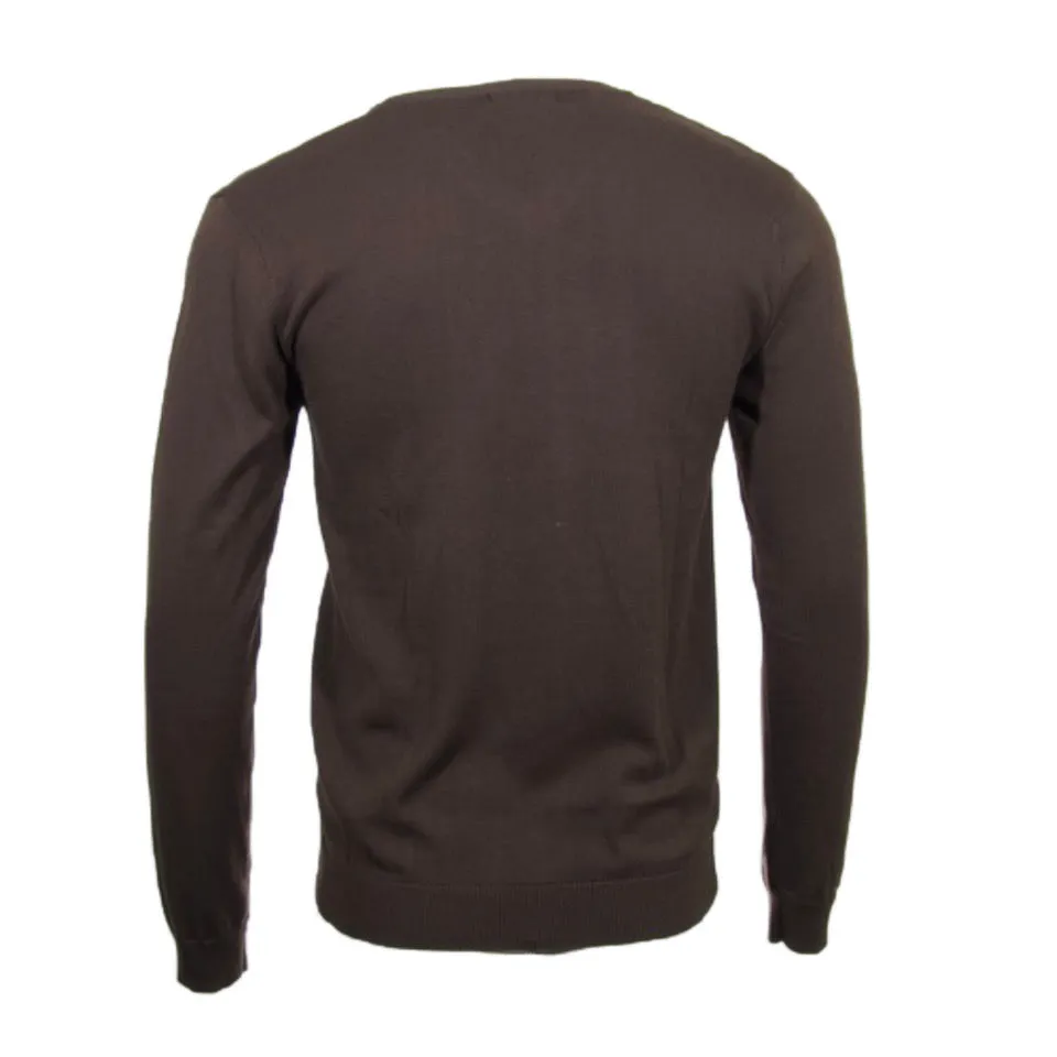 Daniel K Men's Sweatshirt V-Neck Long Sleeve Pullover Knit Rib Cuff Sweatshirt