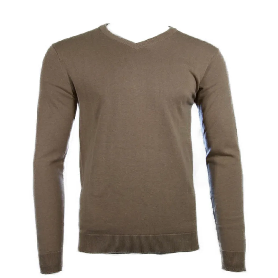 Daniel K Men's Sweatshirt V-Neck Long Sleeve Pullover Knit Rib Cuff Sweatshirt