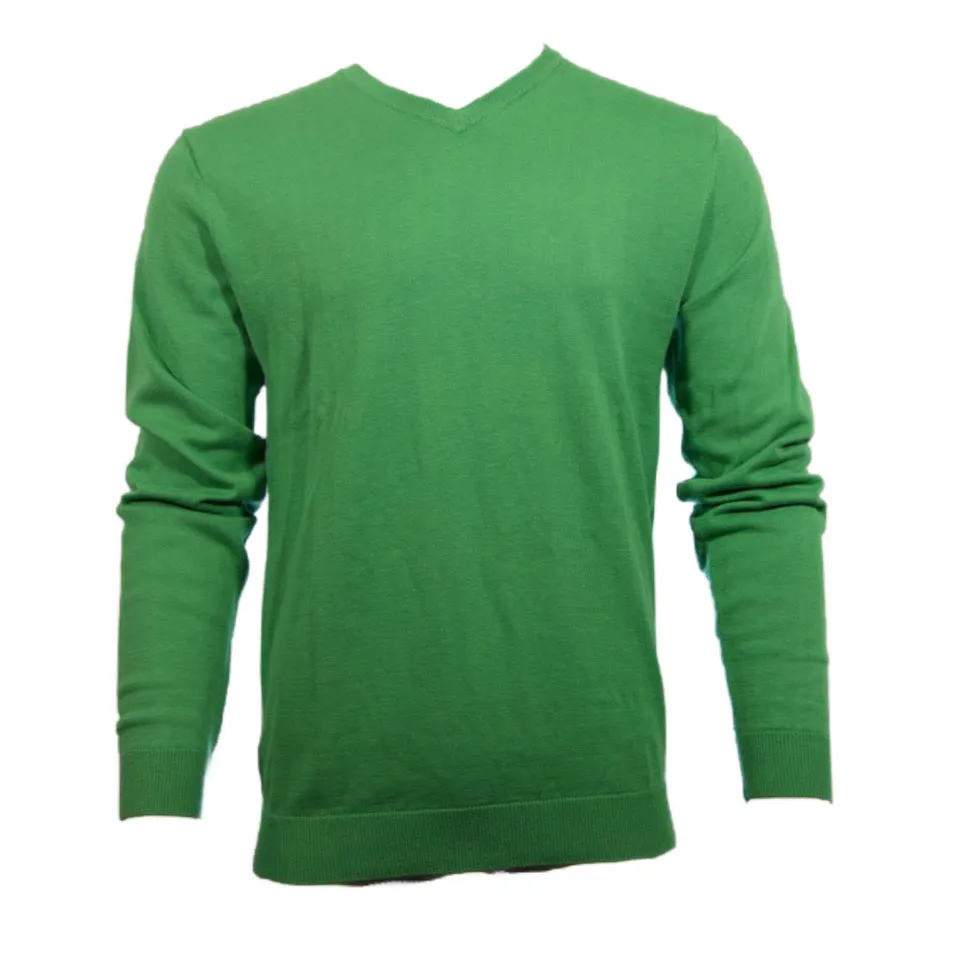 Daniel K Men's Sweatshirt V-Neck Long Sleeve Pullover Knit Rib Cuff Sweatshirt
