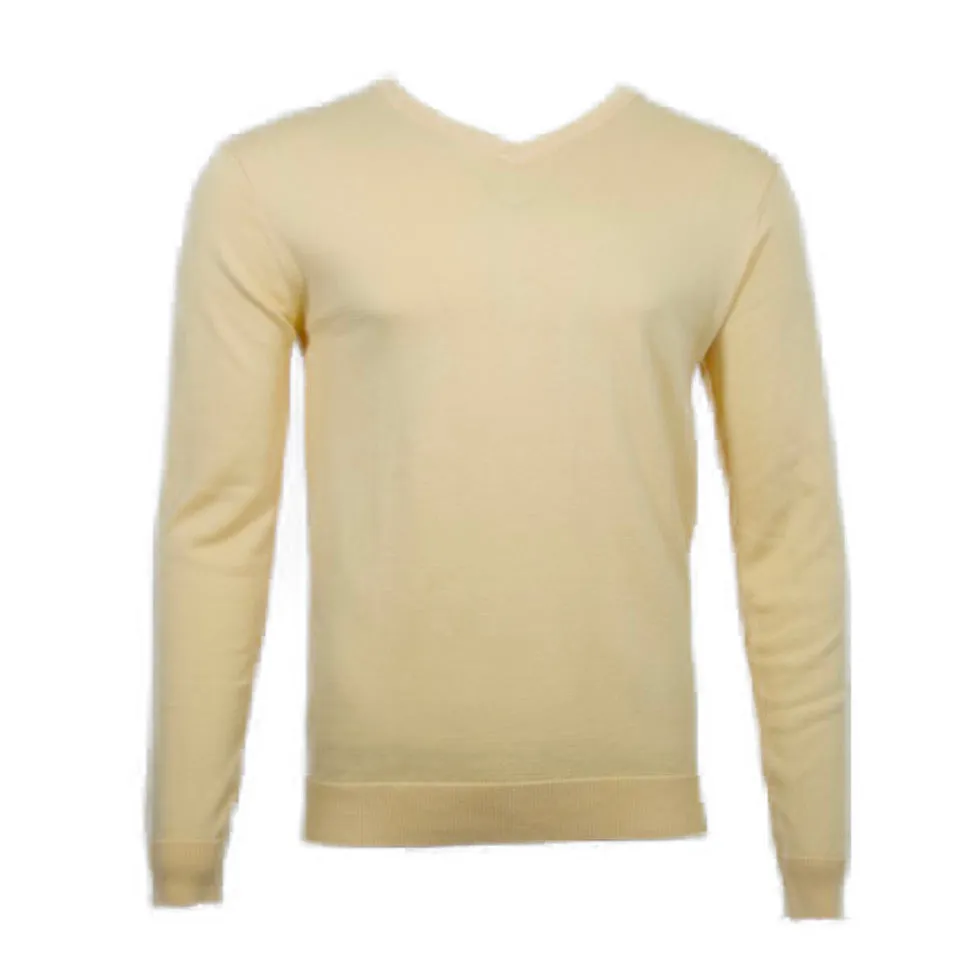 Daniel K Men's Sweatshirt V-Neck Long Sleeve Pullover Knit Rib Cuff Sweatshirt