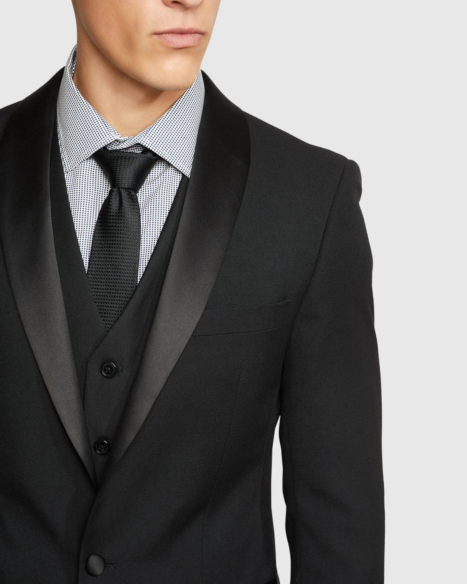 Dinner Suit Jacket With Shawl Neck