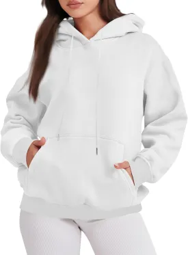 Fall Sweatshirts, Womens Oversized Sweatshirts Pullover Hoodies Fleece Sweaters Long Sleeve With Pockets Winter Fall