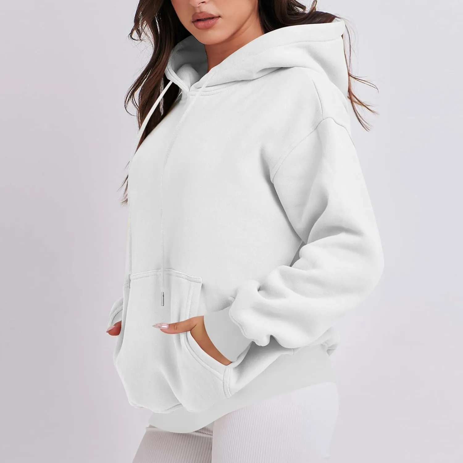 Fall Sweatshirts, Womens Oversized Sweatshirts Pullover Hoodies Fleece Sweaters Long Sleeve With Pockets Winter Fall
