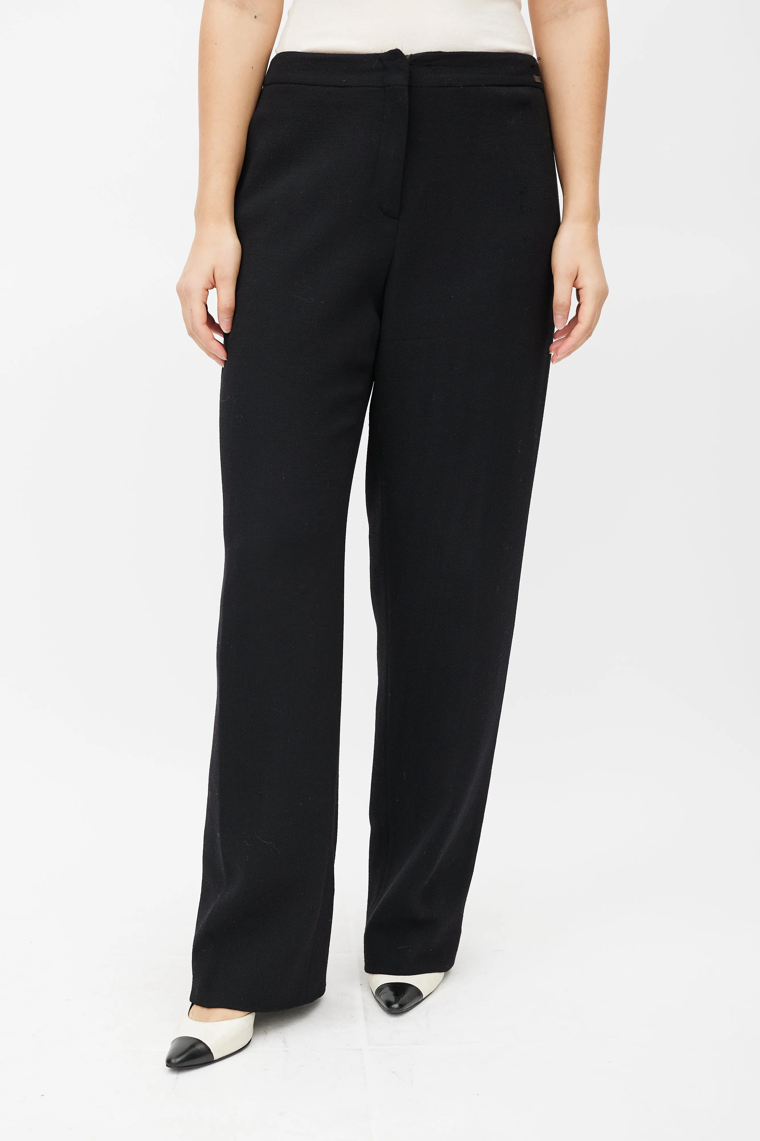 FW 1999 Black Wool Woven Trouser