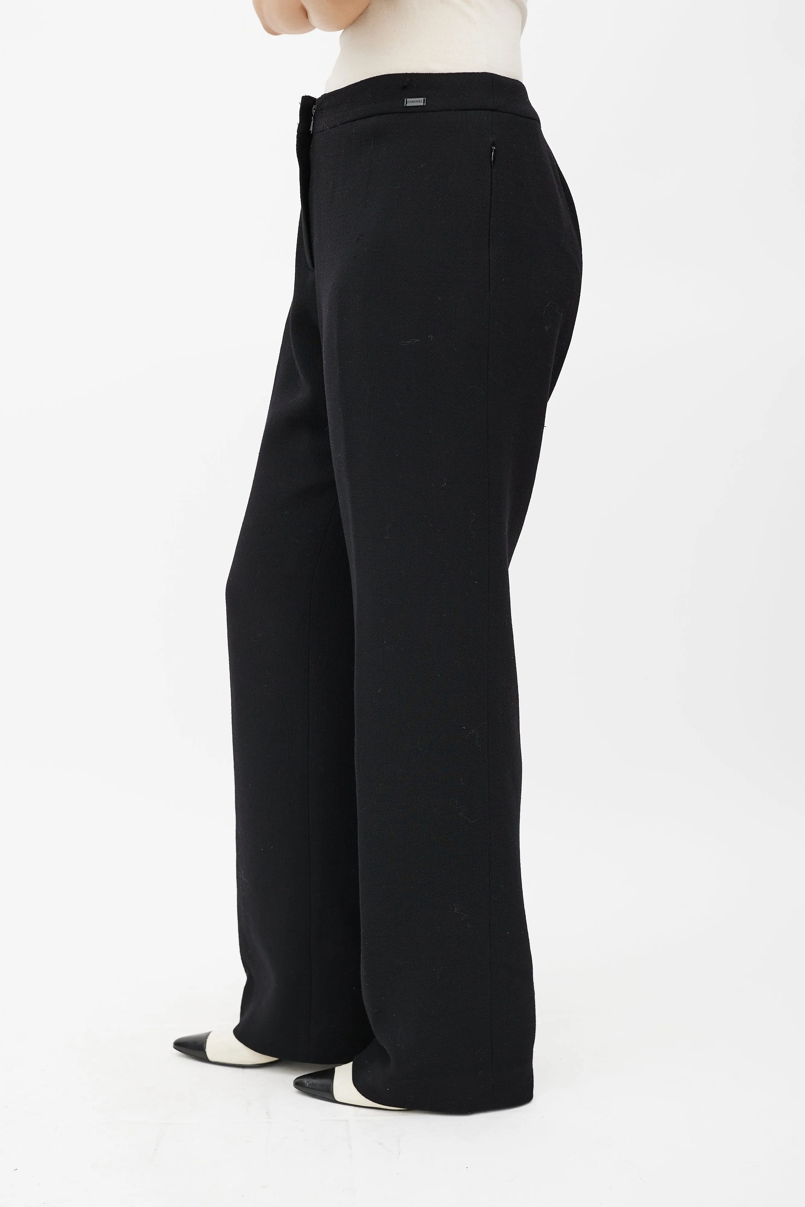 FW 1999 Black Wool Woven Trouser