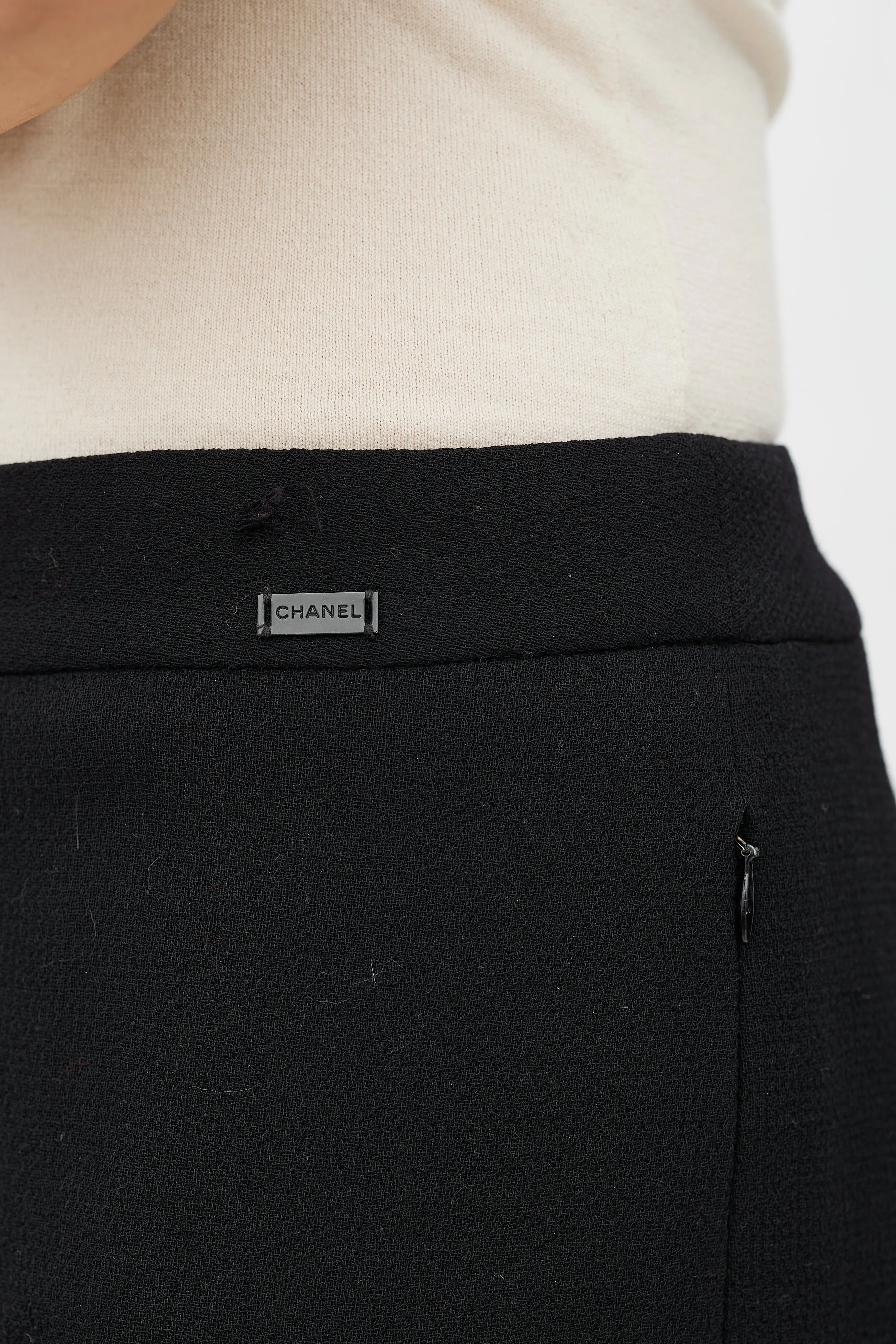 FW 1999 Black Wool Woven Trouser