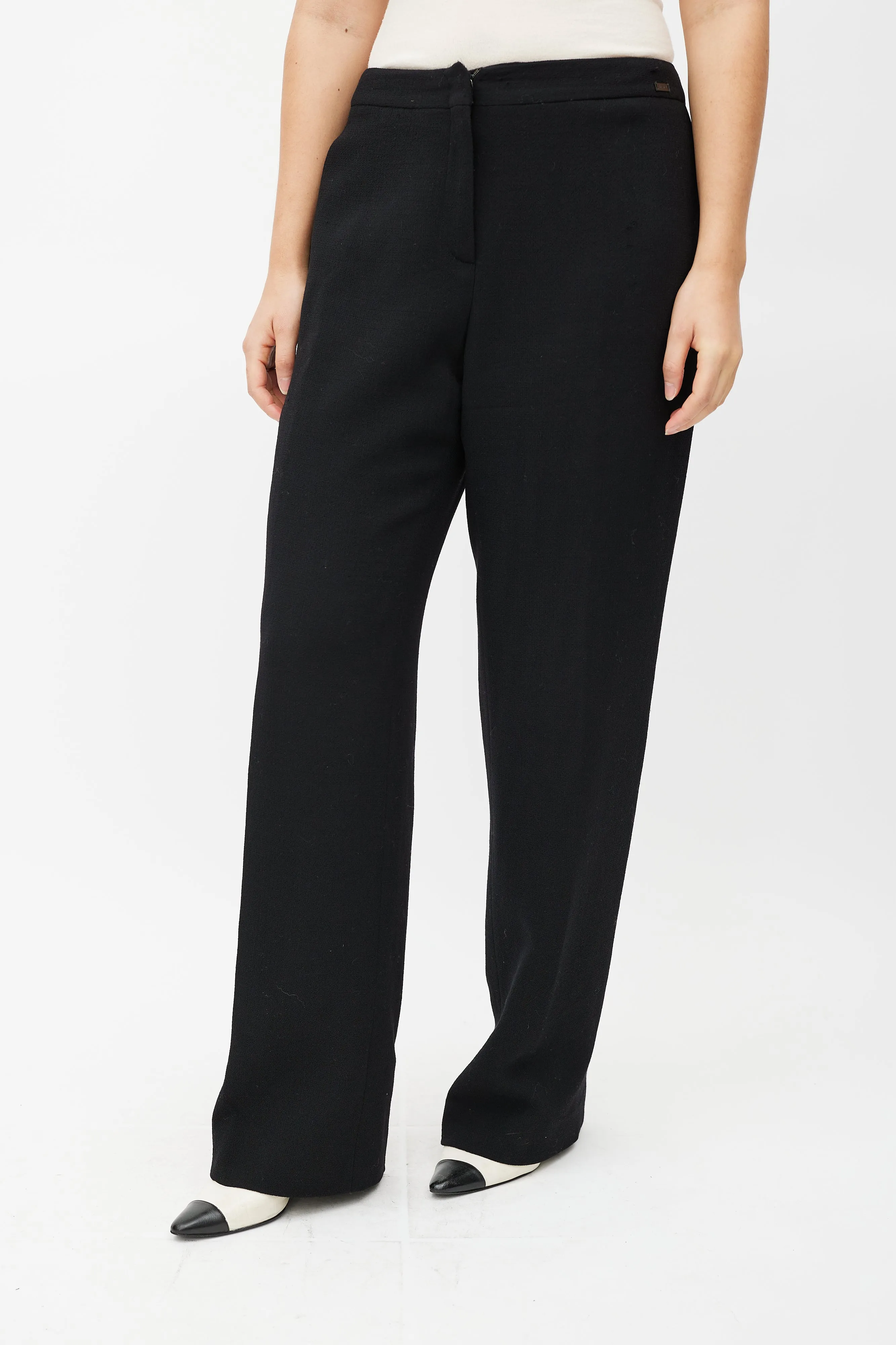 FW 1999 Black Wool Woven Trouser