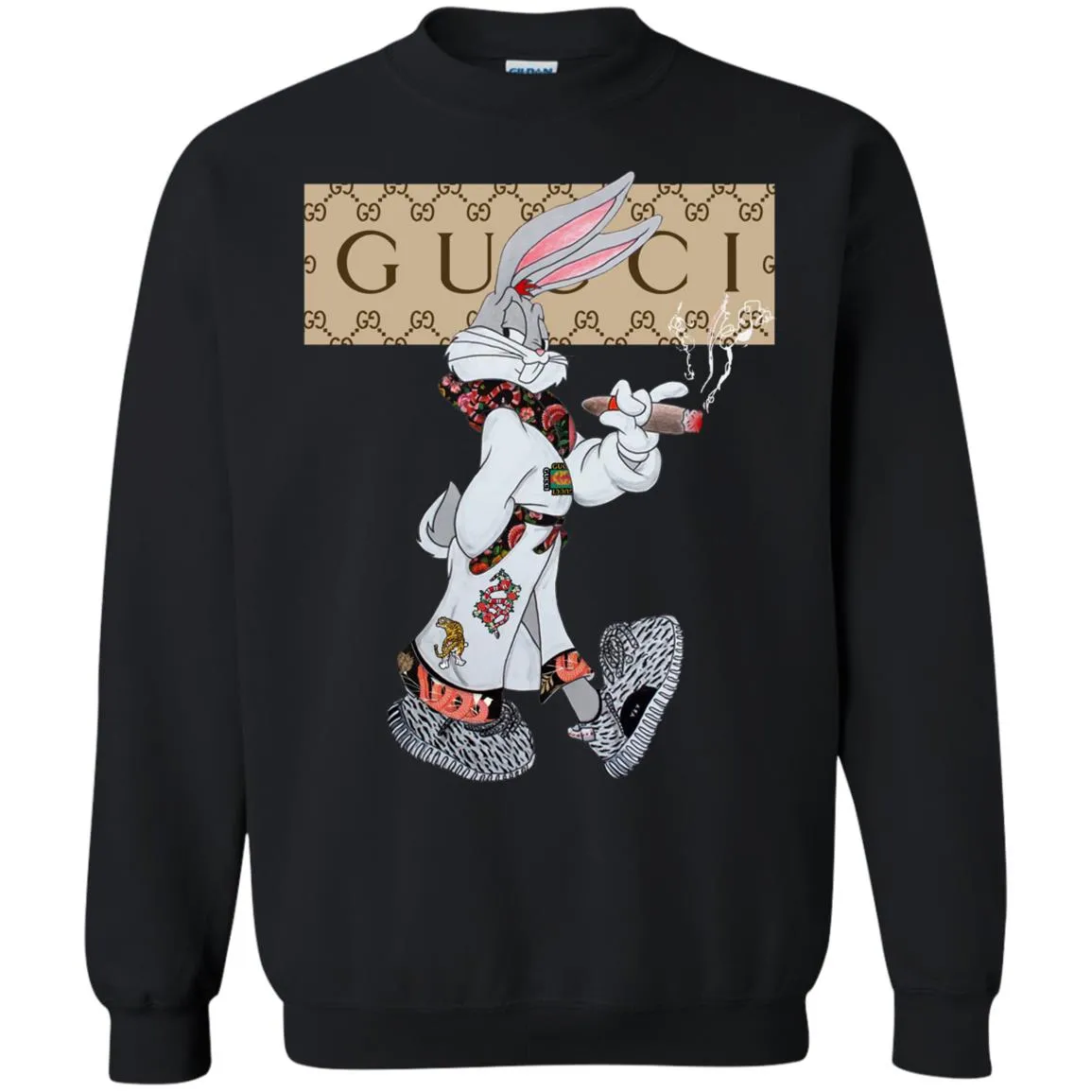 Gucci Rabbit Smoking Tshirt Crewneck Pullover Sweatshirt