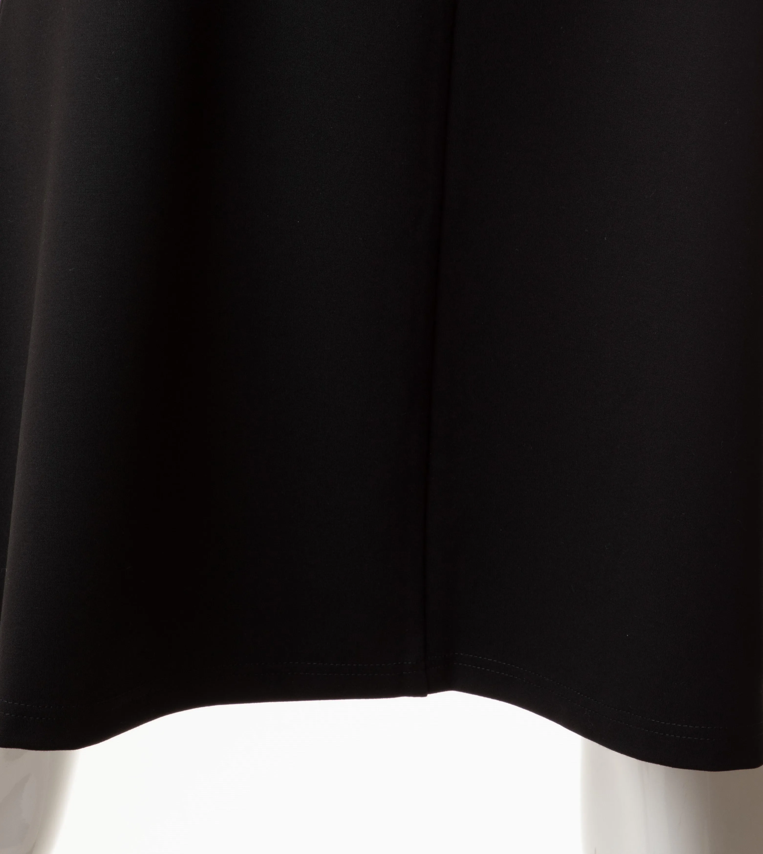 HONEYSEED PONTE A-LINE SKIRT 29" BLACK