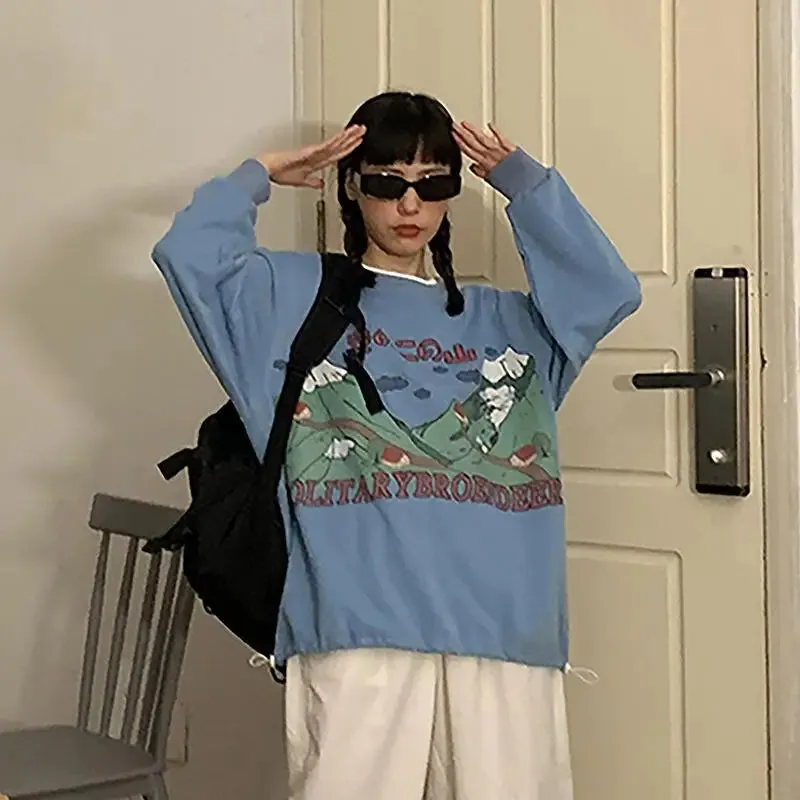 Japanese Harajuku Pullover Oversized Sweatshirt