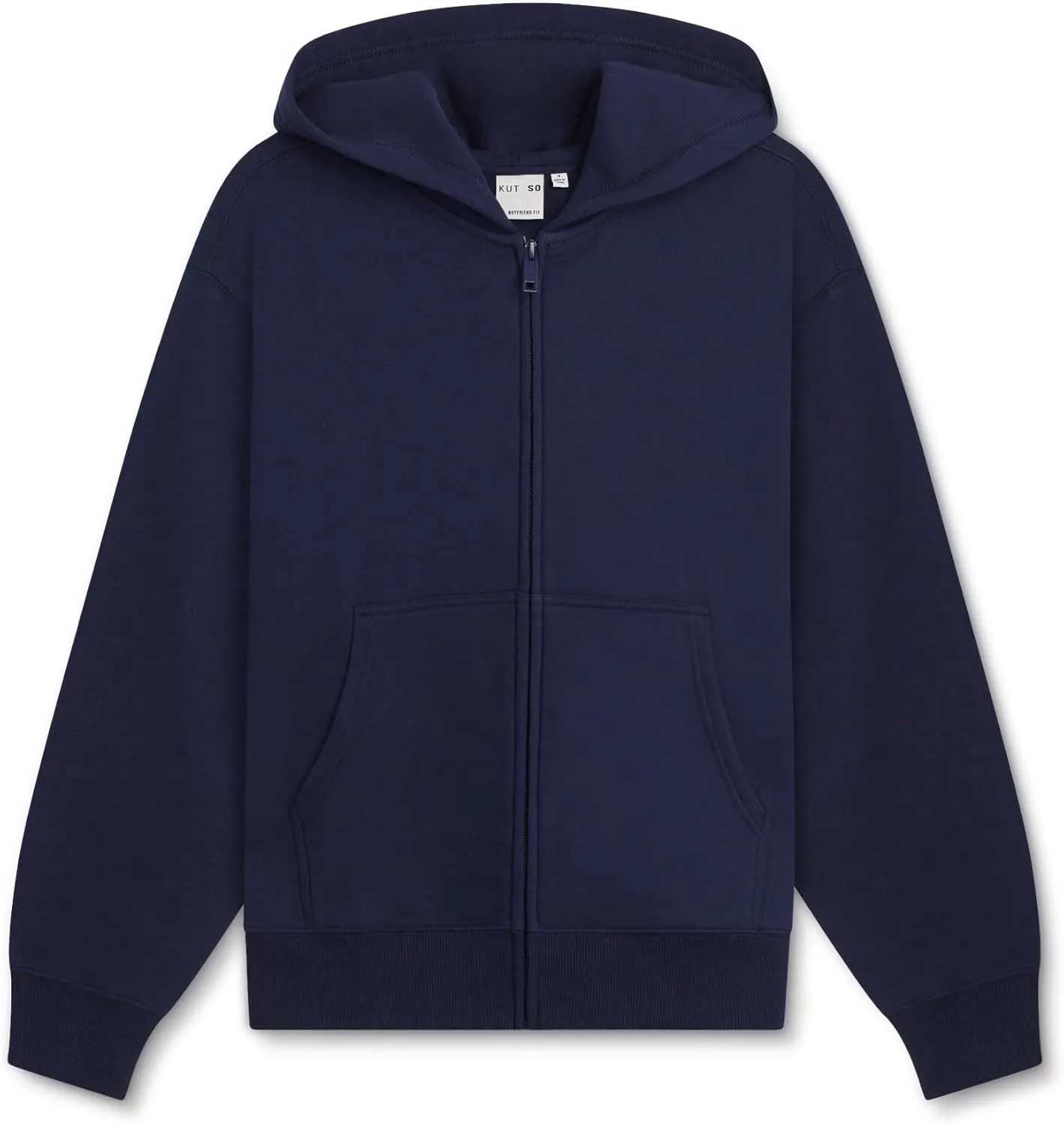 KUT & SO Zip Hoodie for Women  Oversized, Boyfriend Fit  Cozy Loungewear Premium Midweight Fleece
