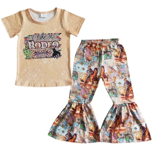 Like it Rodeo - Western Bell Bottom Outfit Kids Girls