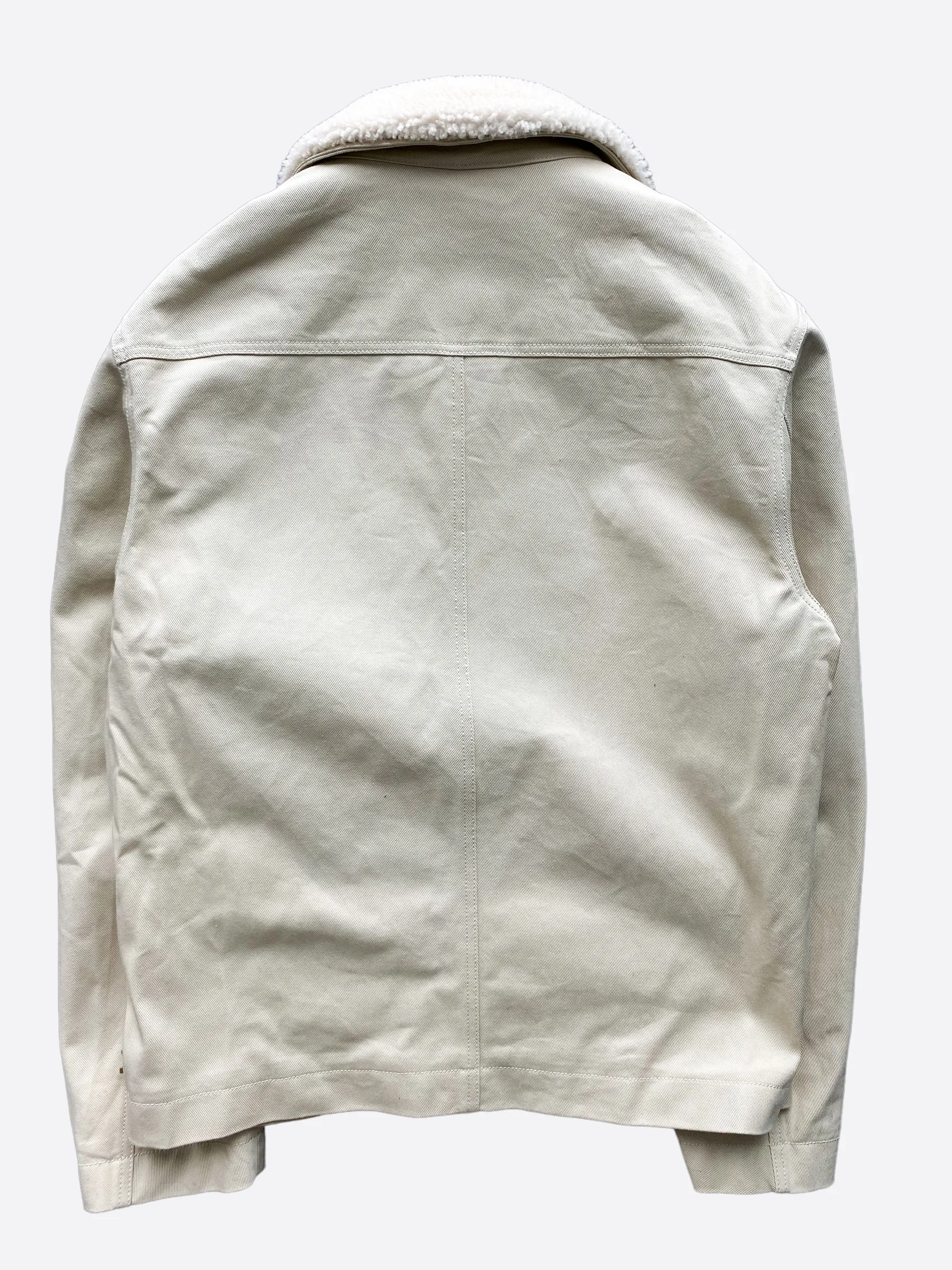 Louis Vuitton Beige Monogram Workwear Sherpa Jacket