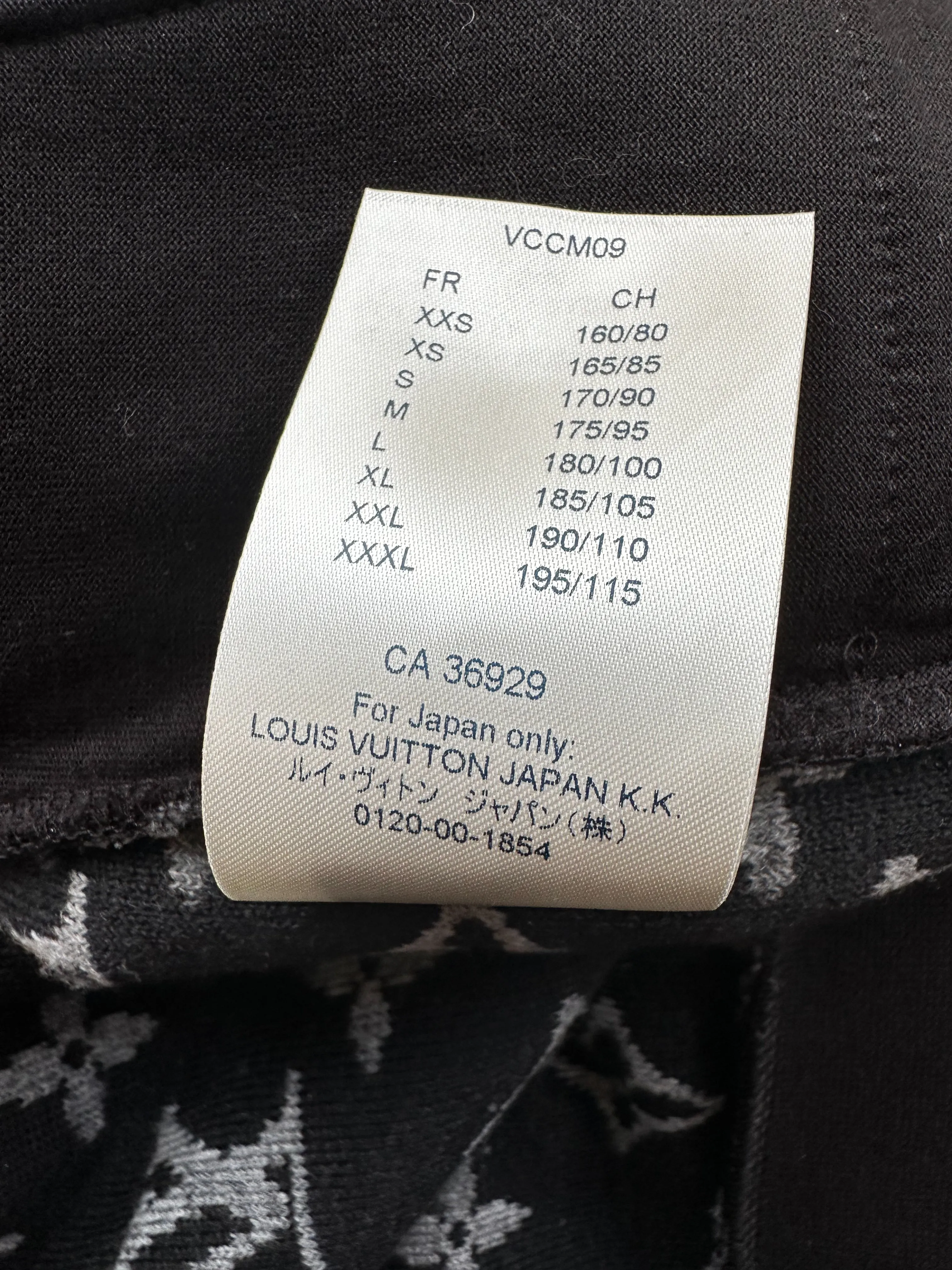 Louis Vuitton Black & Grey Monogram Fleece Zip Up Jacket