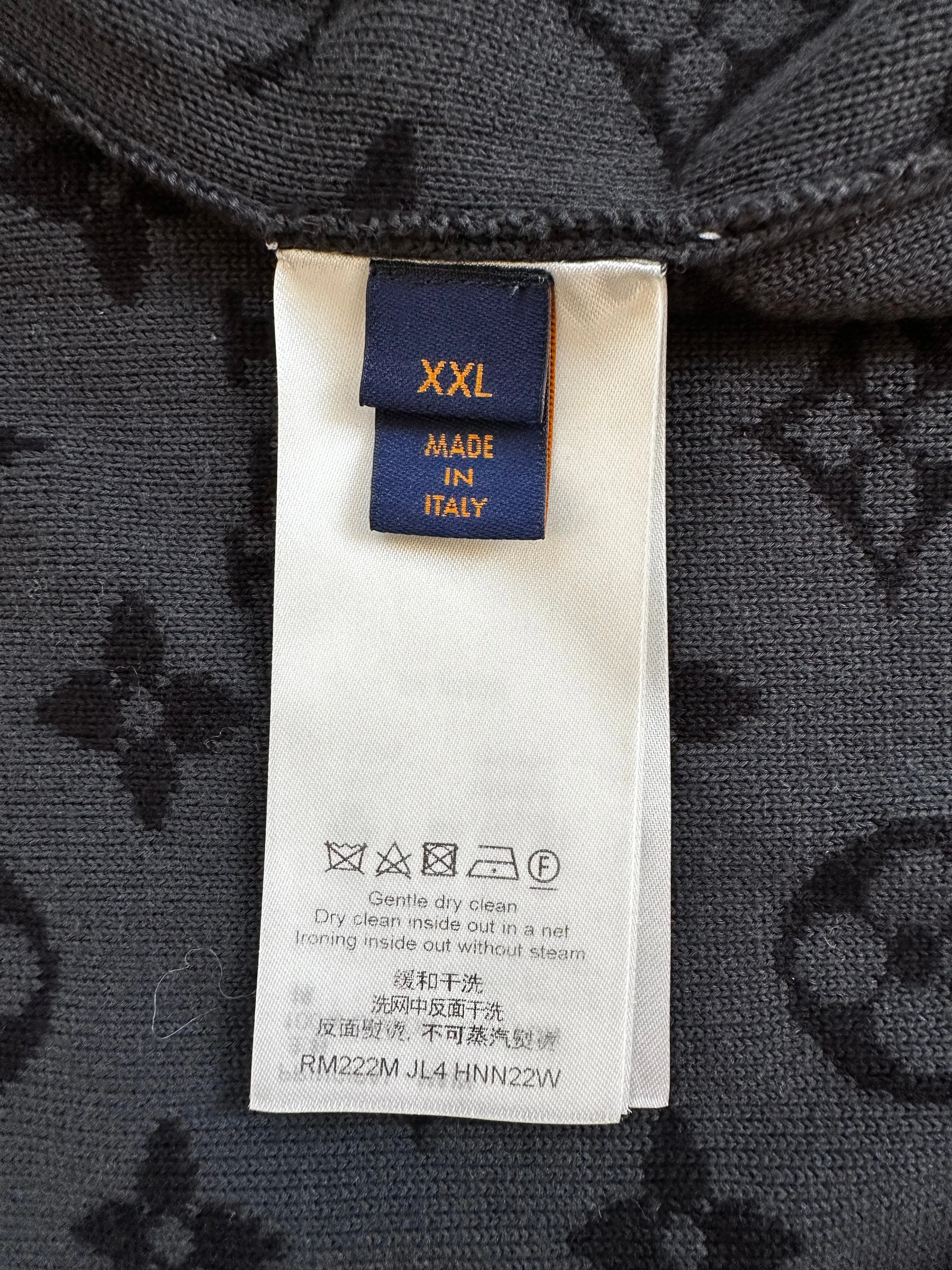 Louis Vuitton Black & Grey Monogram Graffiti Logo Bomber Jacket