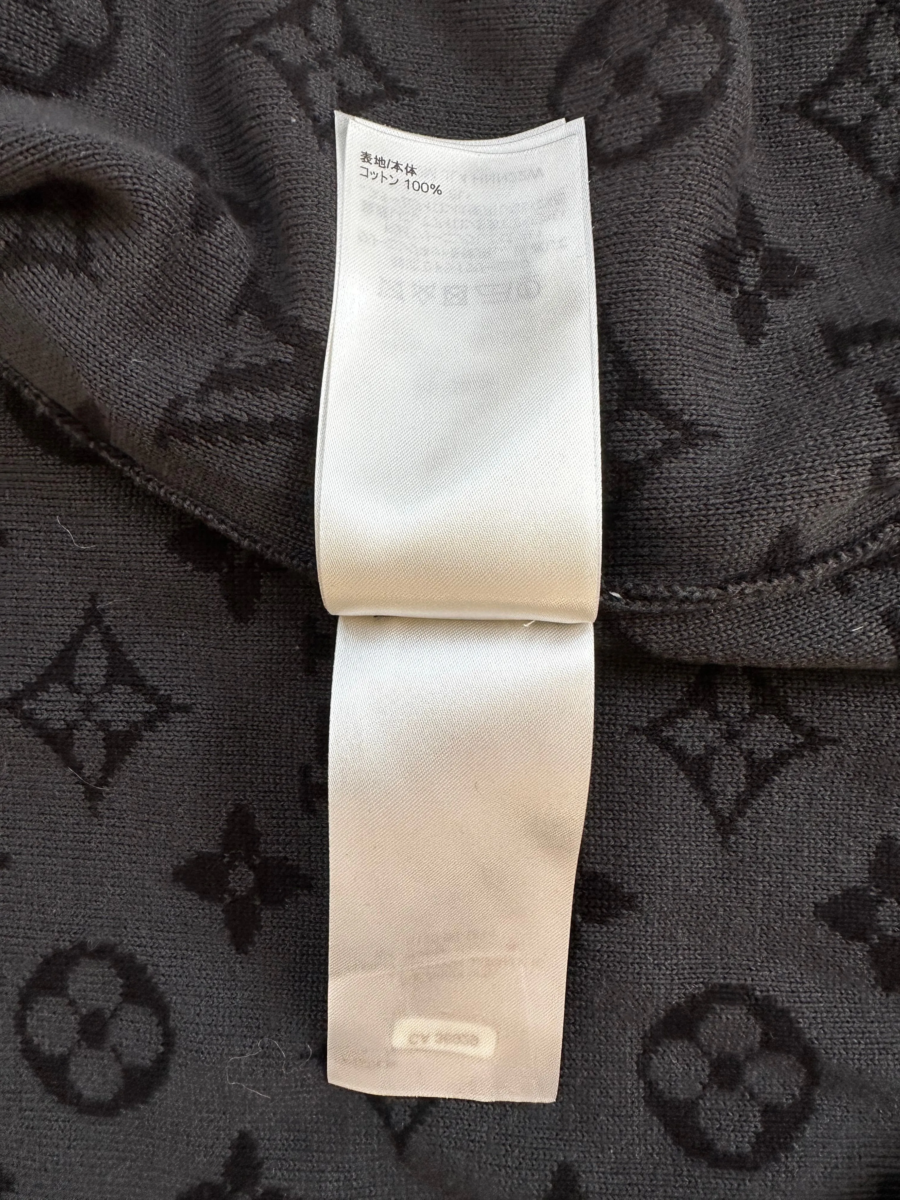 Louis Vuitton Black & Grey Monogram Graffiti Logo Bomber Jacket