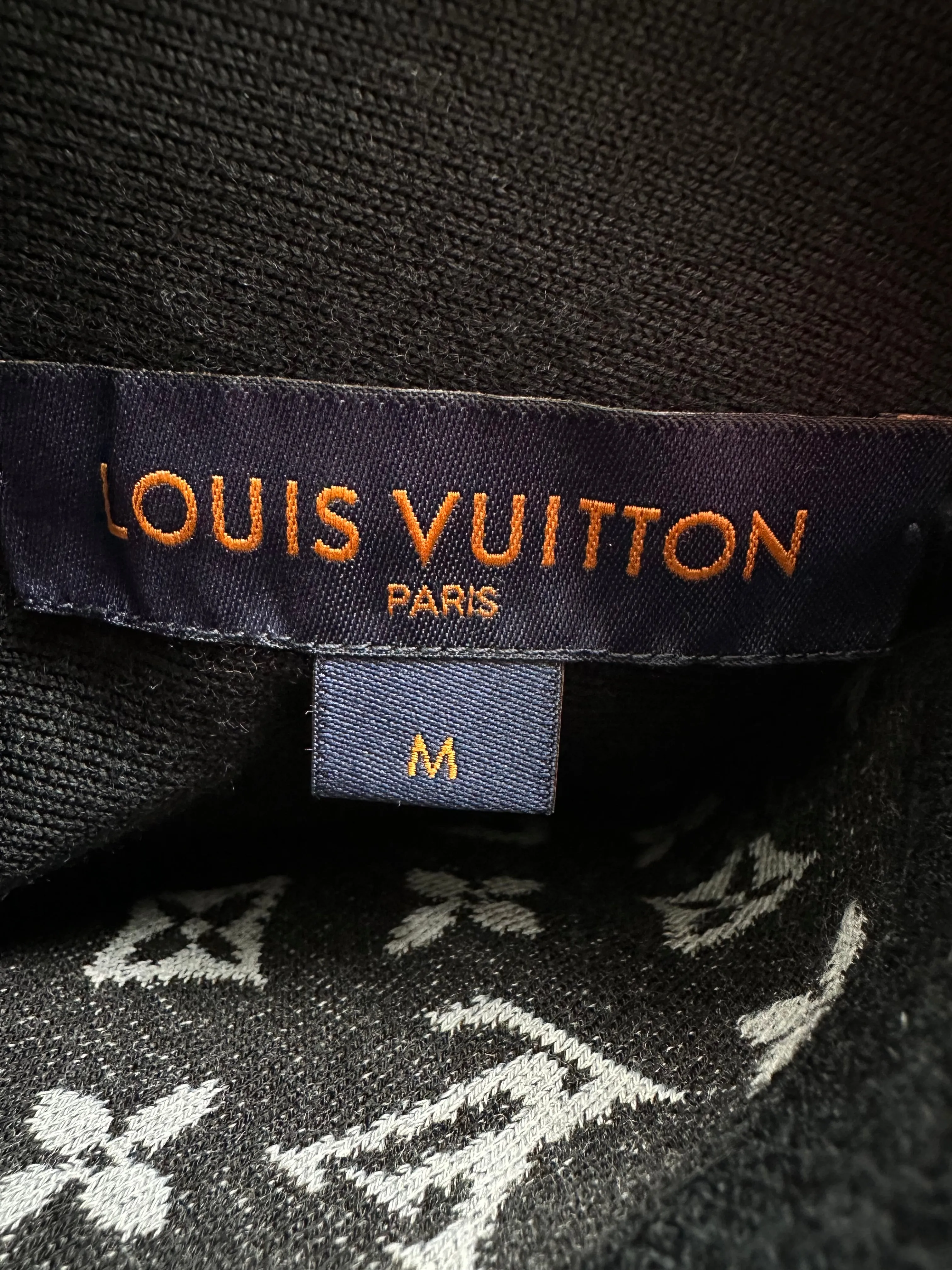 Louis Vuitton Black & White Monogram Reversible Bomber Jacket