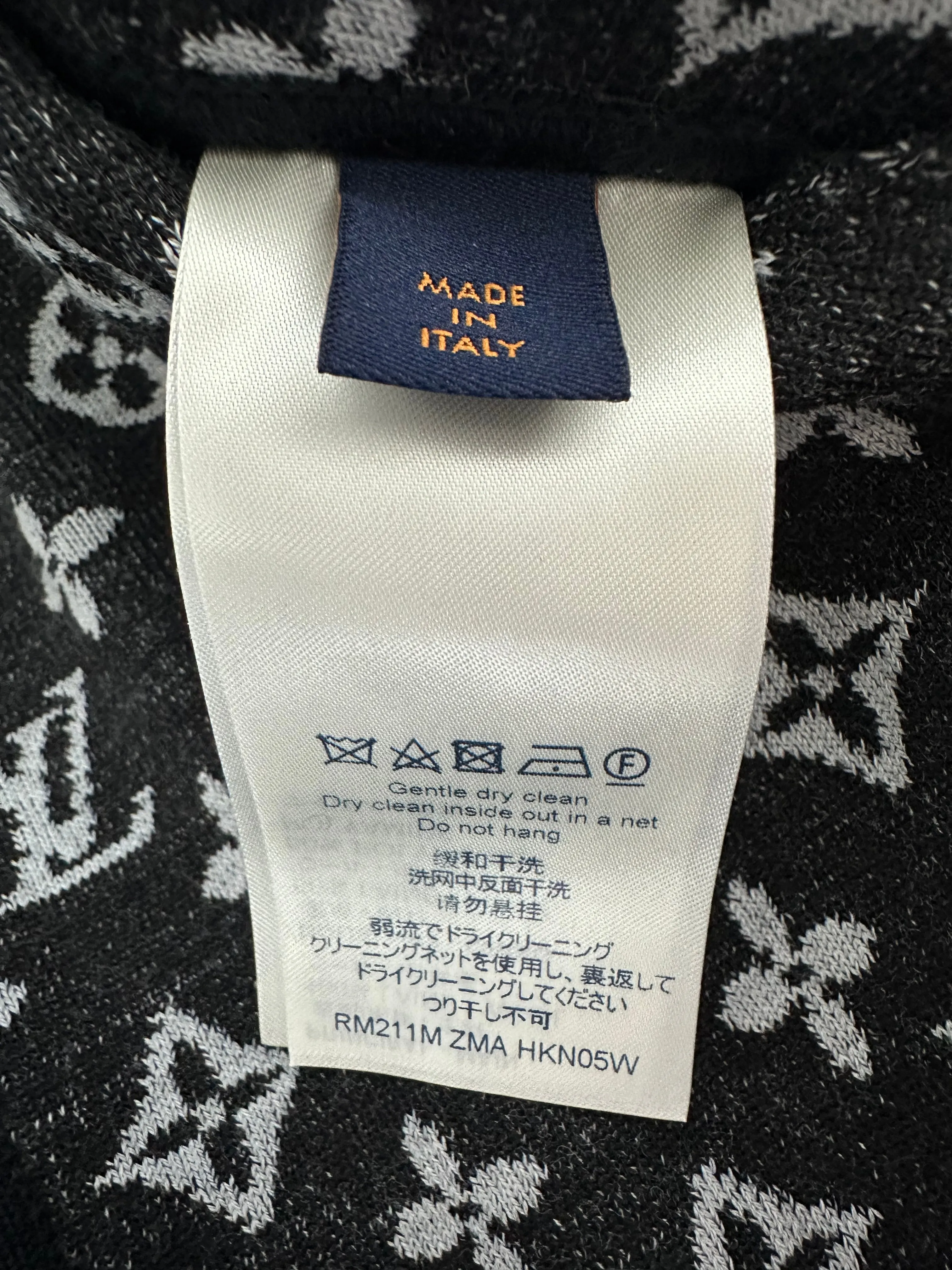 Louis Vuitton Black & White Monogram Reversible Bomber Jacket