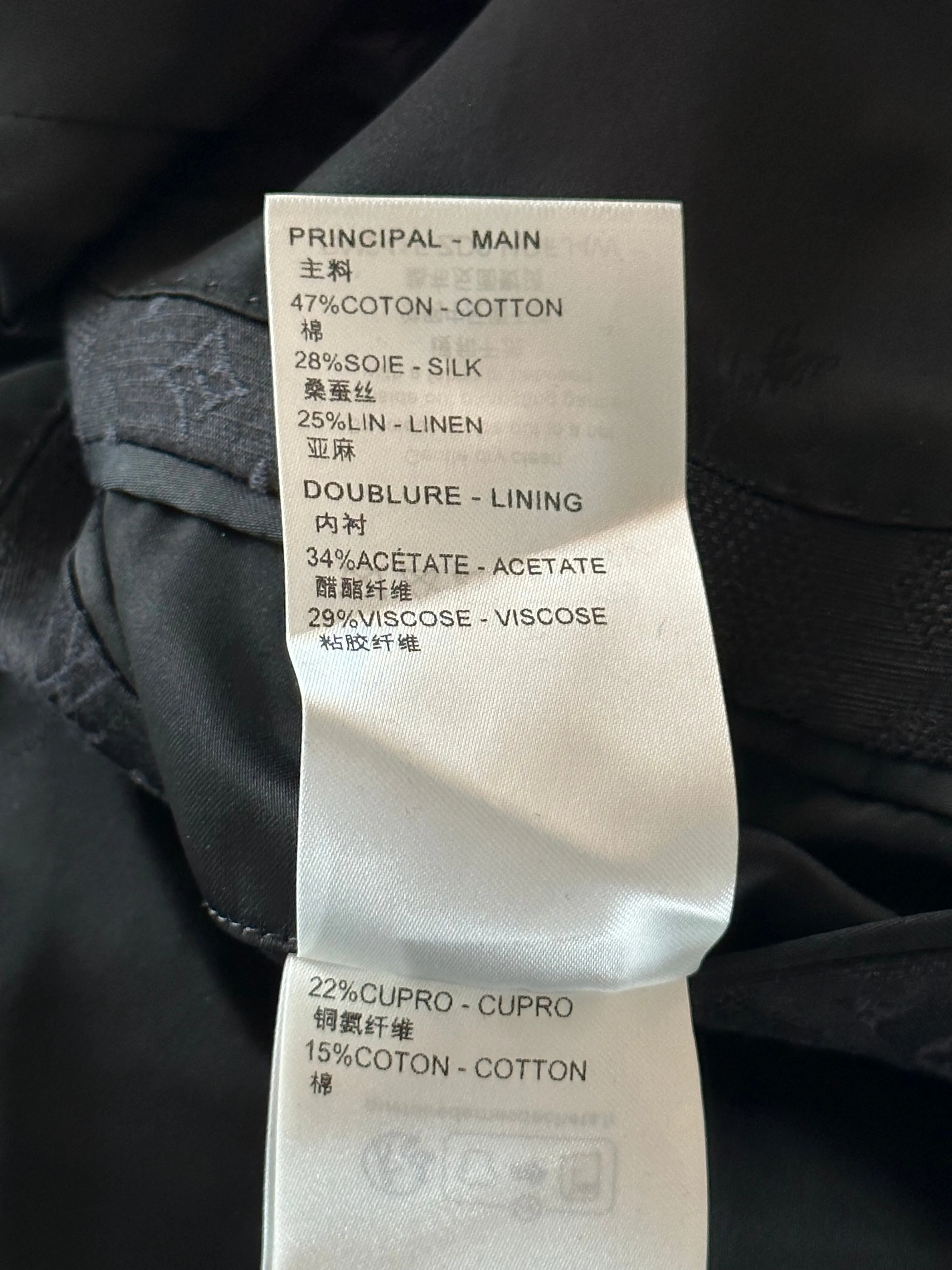 Louis Vuitton Black Flower Monogram Blazer Jacket