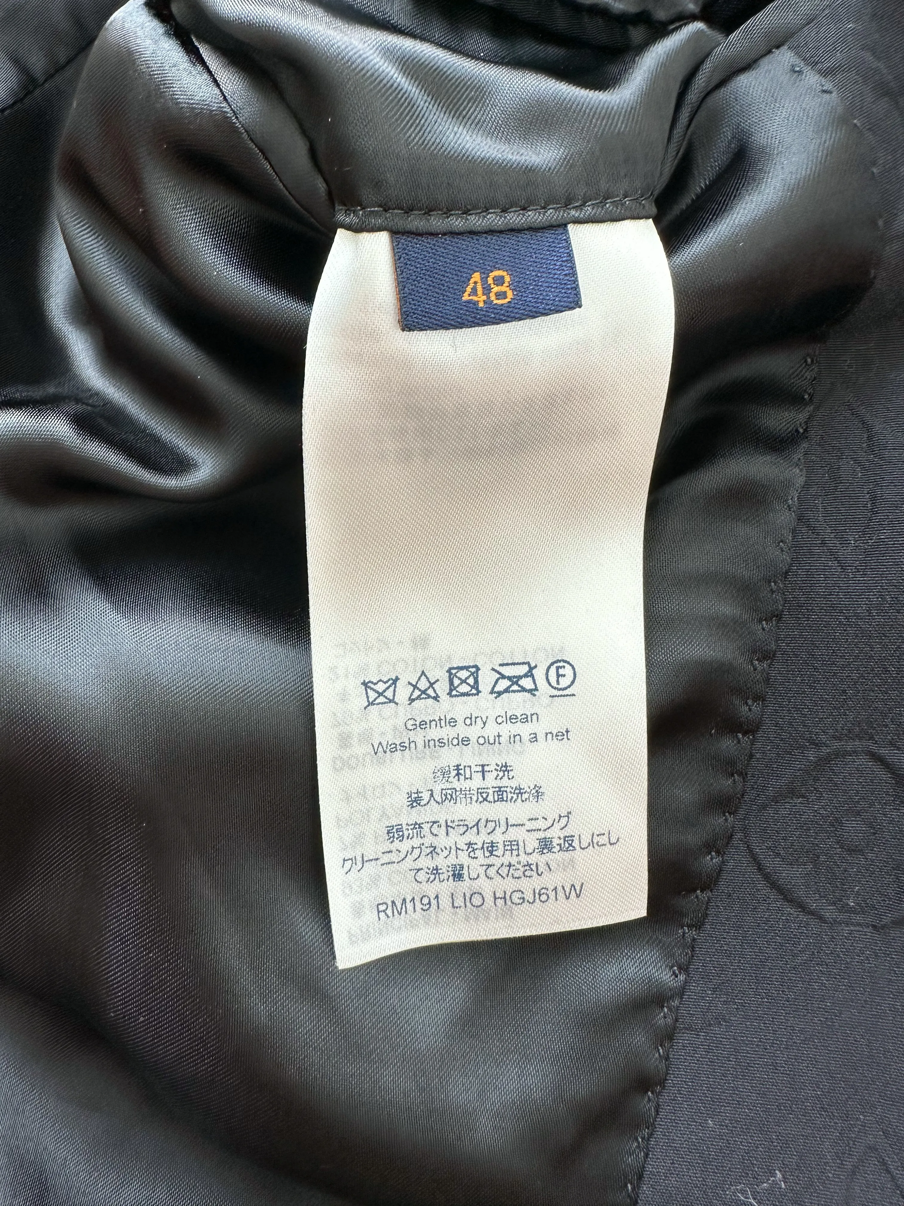 Louis Vuitton Black Monogram Blazer Jacket