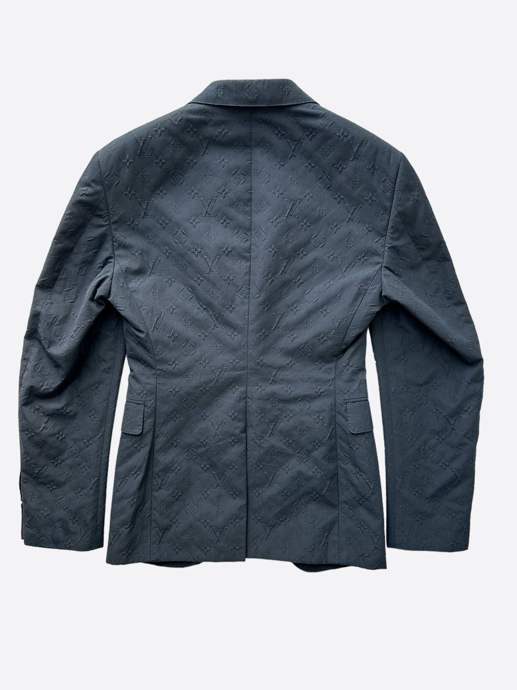 Louis Vuitton Black Monogram Blazer Jacket