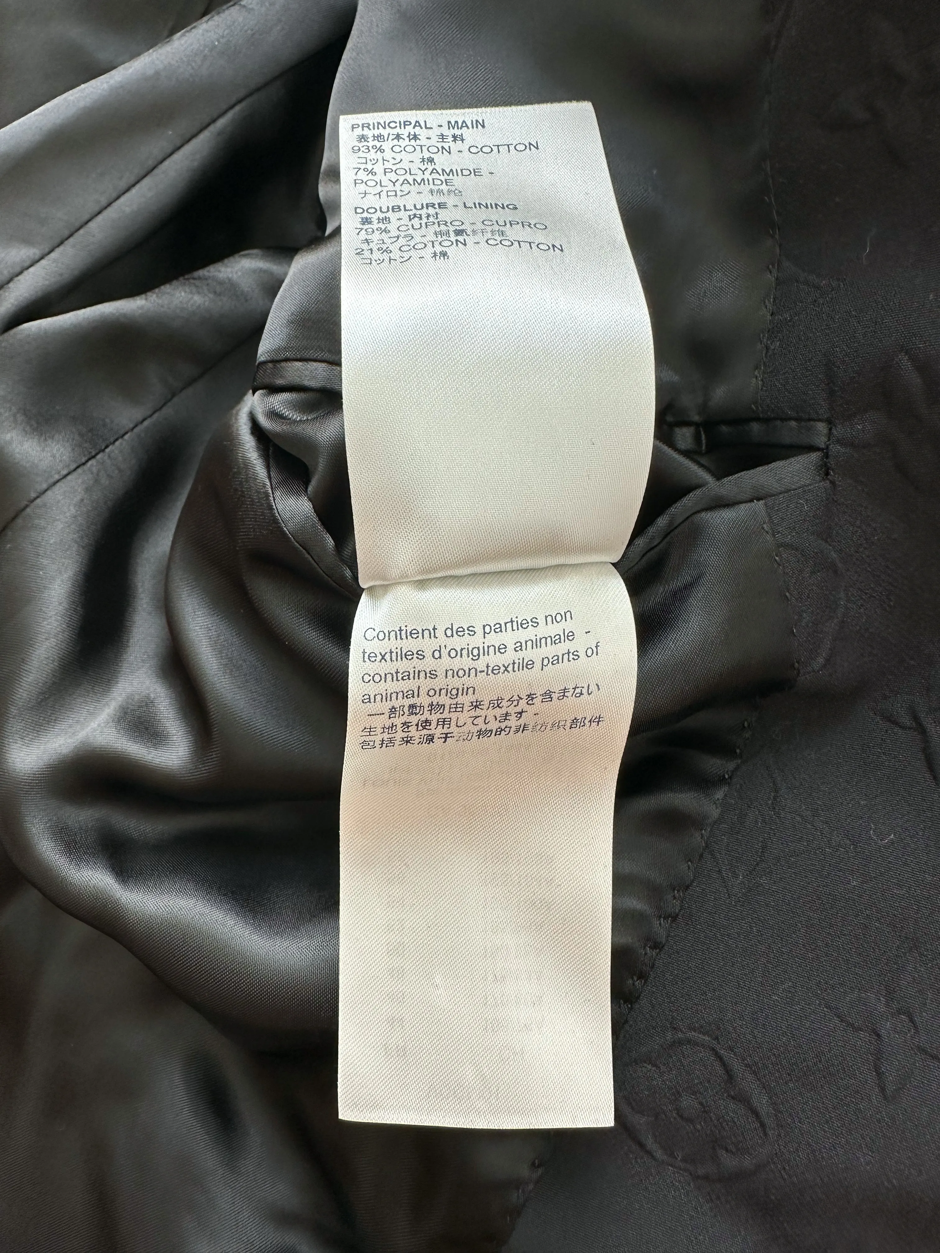 Louis Vuitton Black Monogram Blazer Jacket