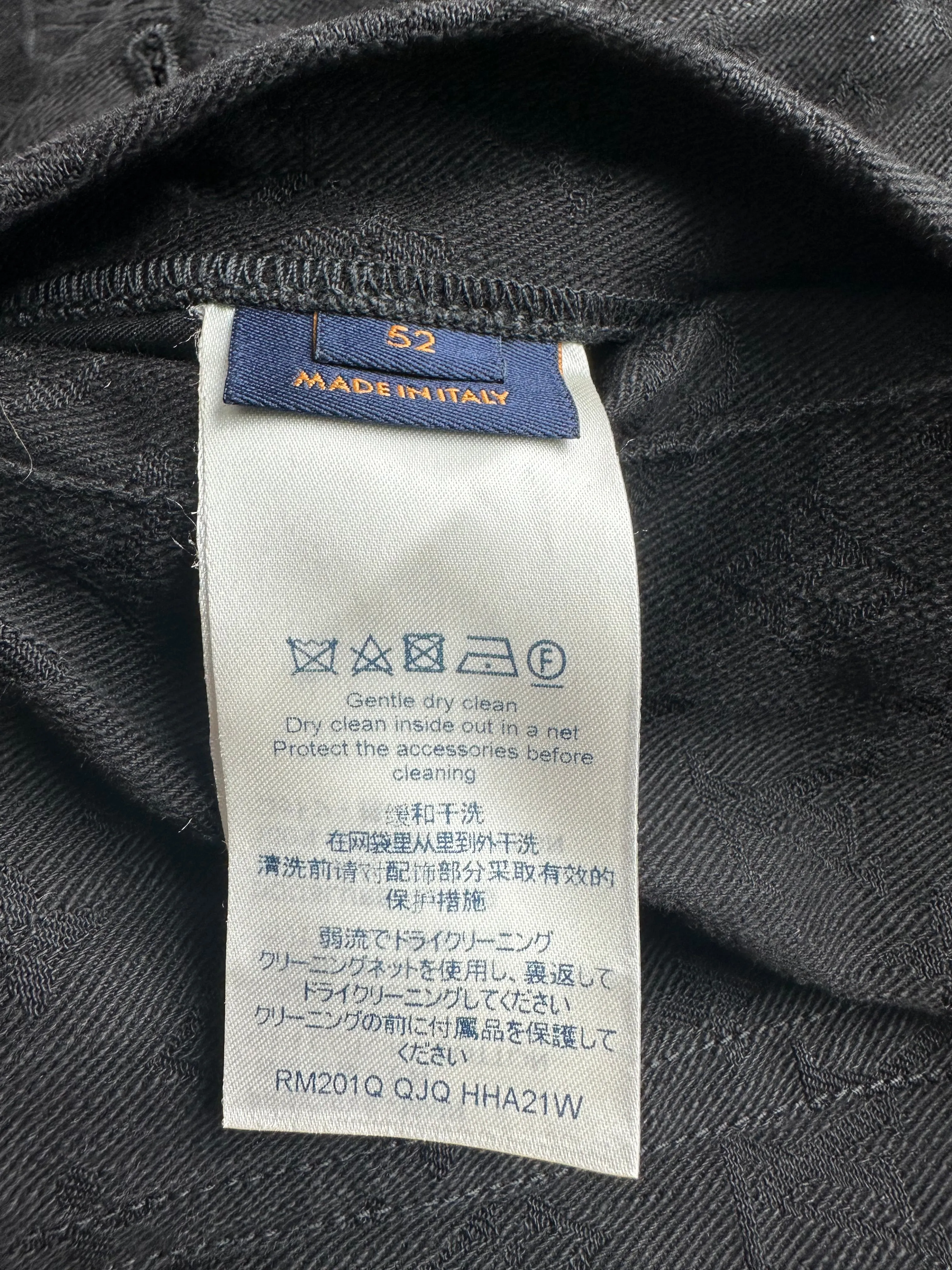Louis Vuitton Black Monogram Denim Jacket