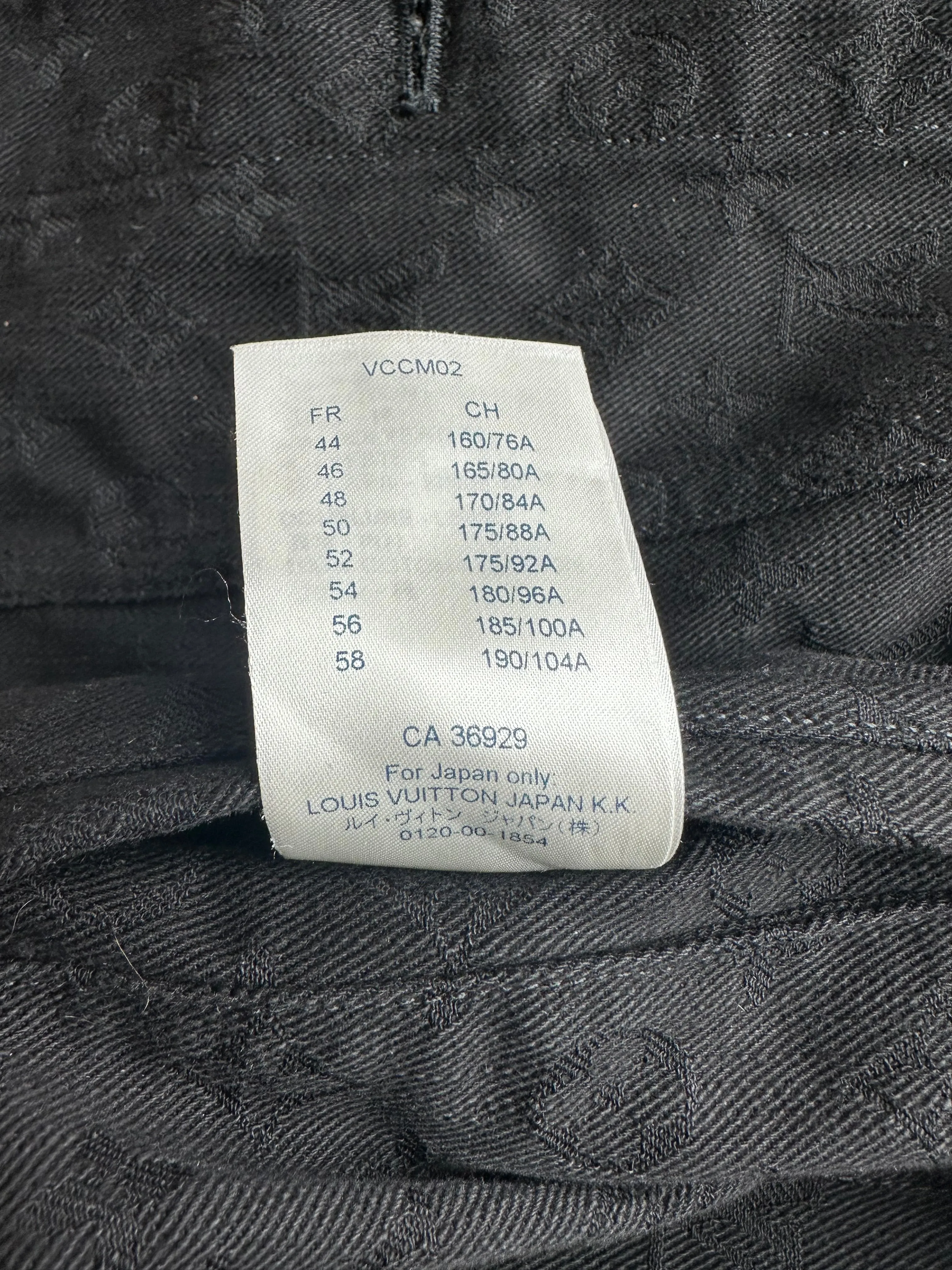 Louis Vuitton Black Monogram Denim Jacket