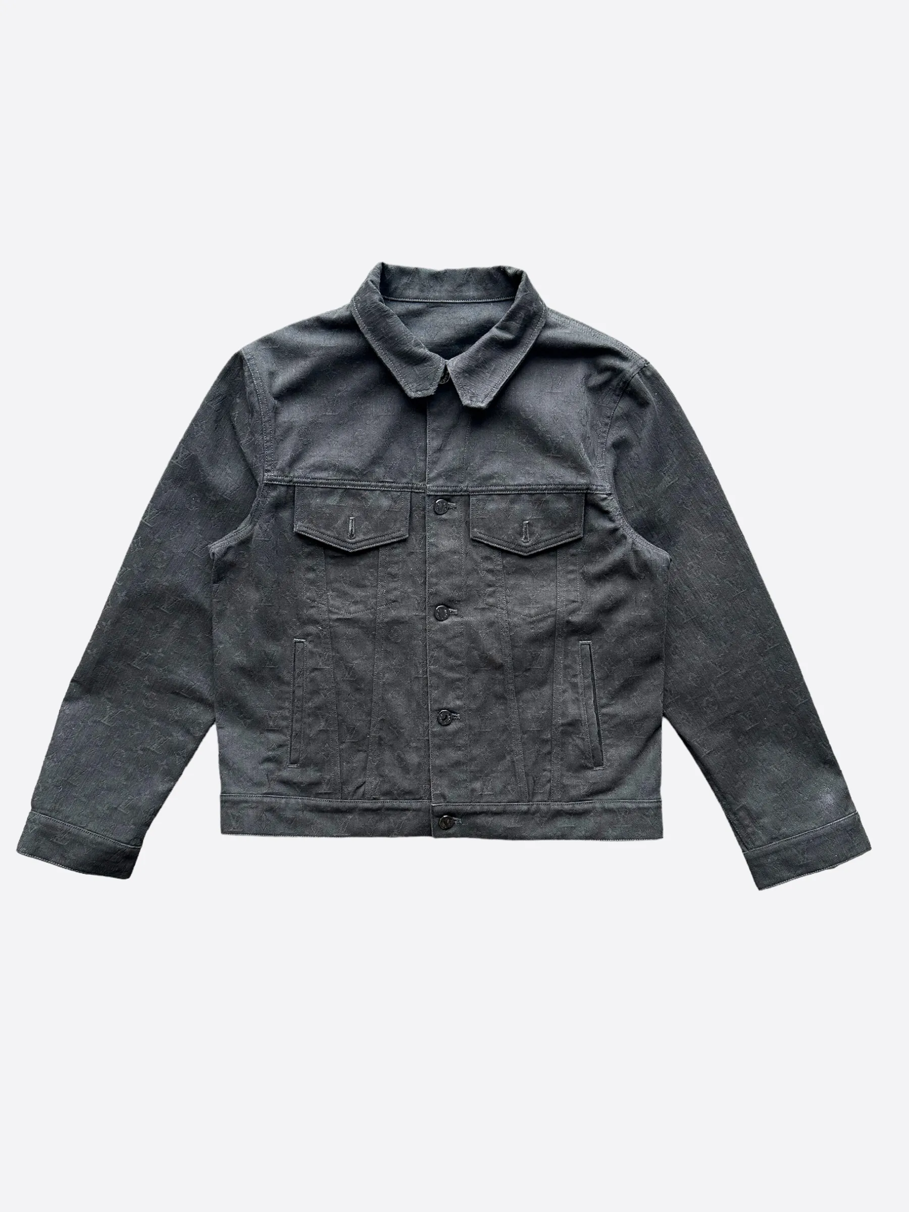 Louis Vuitton Black Monogram Denim Jacket