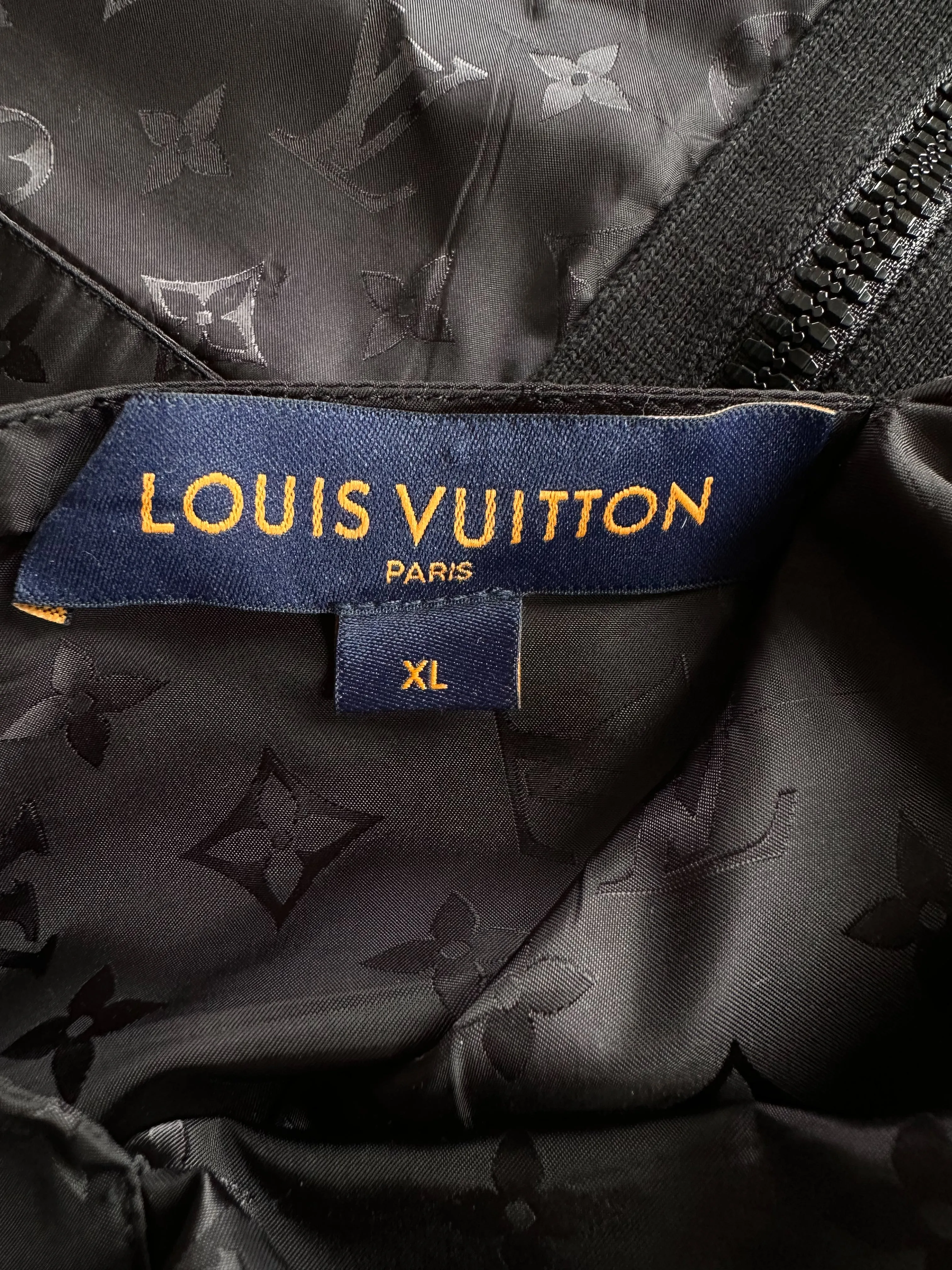 Louis Vuitton Black Monogram Reversible Bomber Jacket