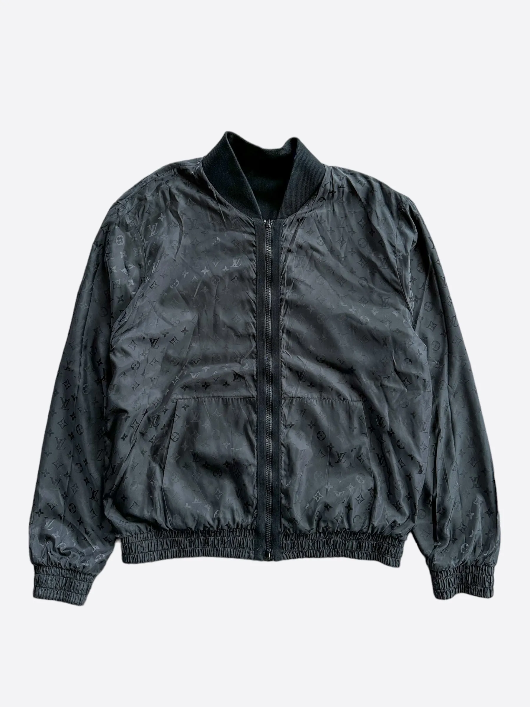 Louis Vuitton Black Monogram Reversible Bomber Jacket