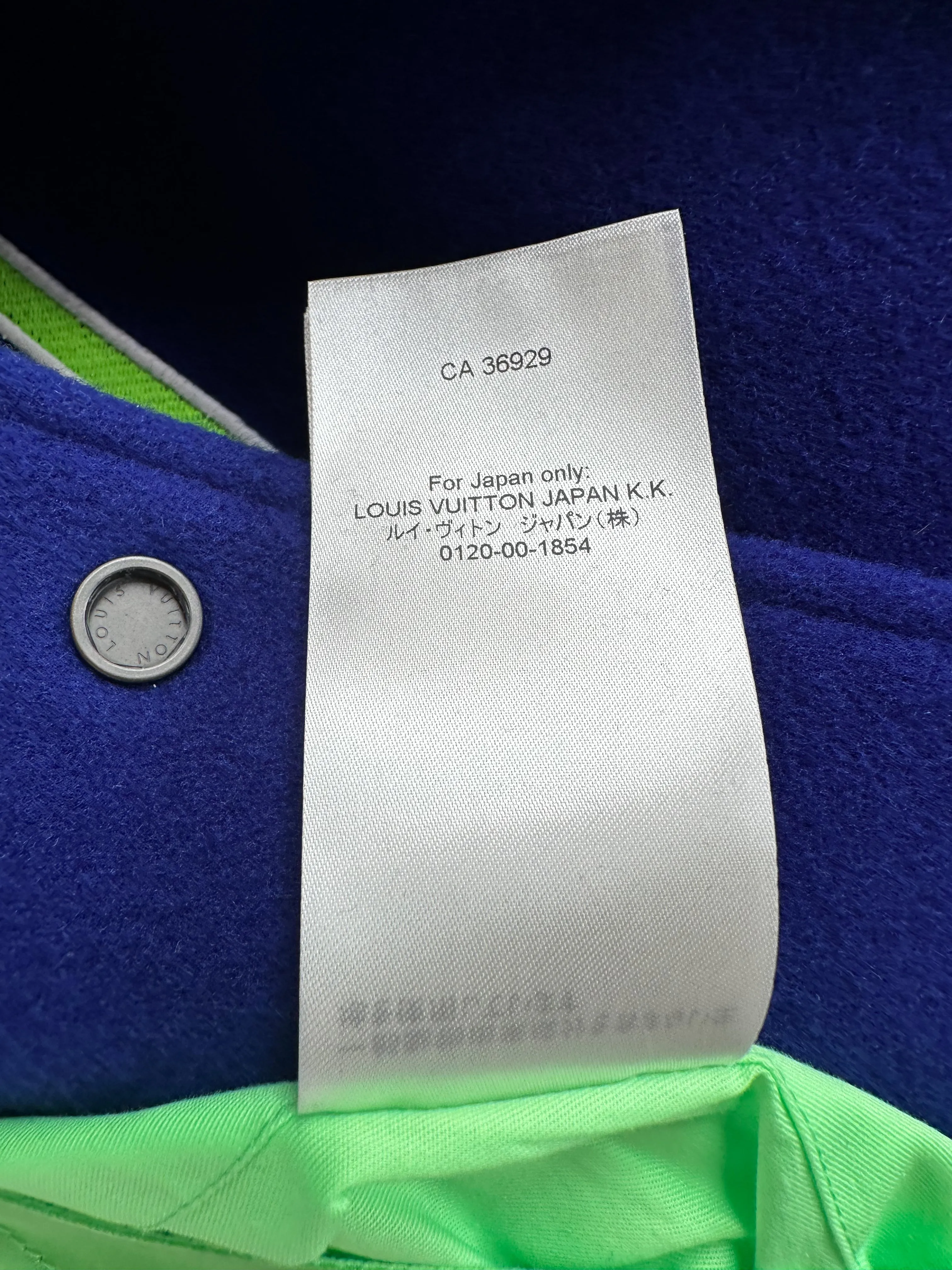 Louis Vuitton Blue & Green Gradient Monogram Varsity Jacket