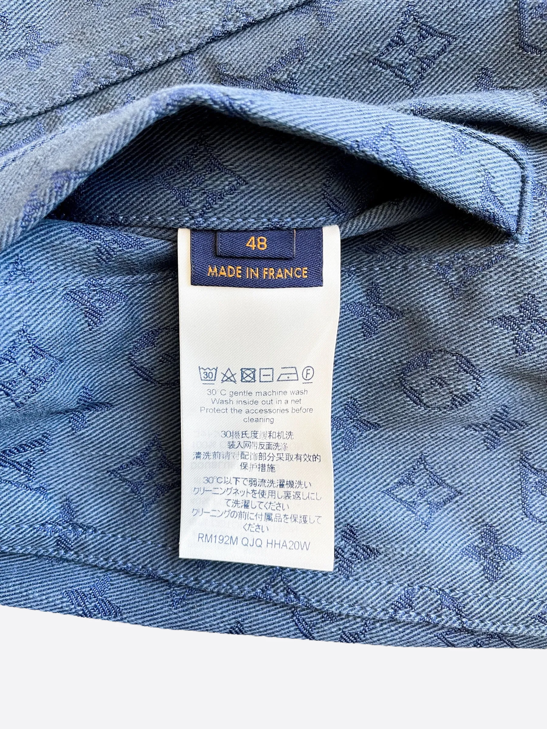 Louis Vuitton Blue Monogram Denim Jacket