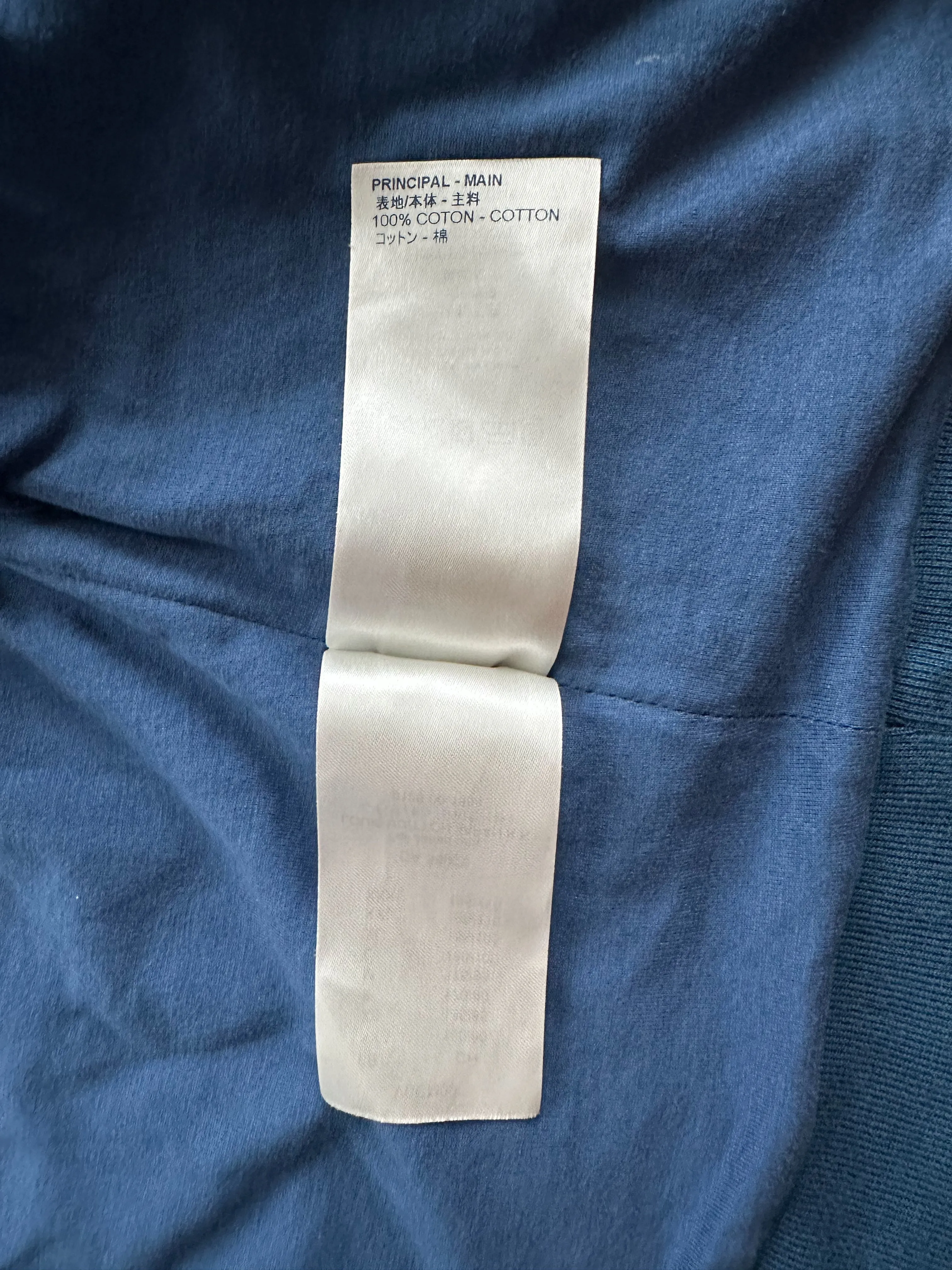 Louis Vuitton Blue Velour Monogram Track Jacket