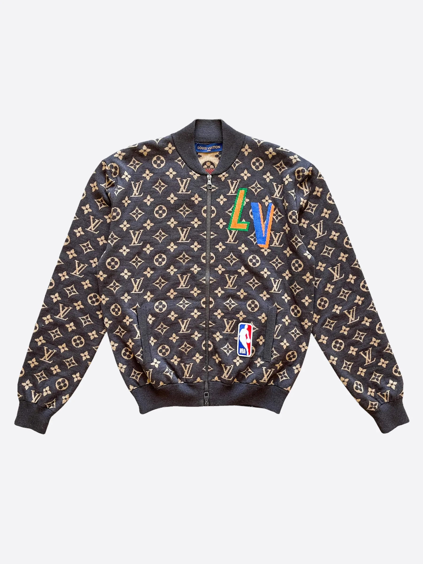 Louis Vuitton Brown Monogram NBA Bomber Jacket