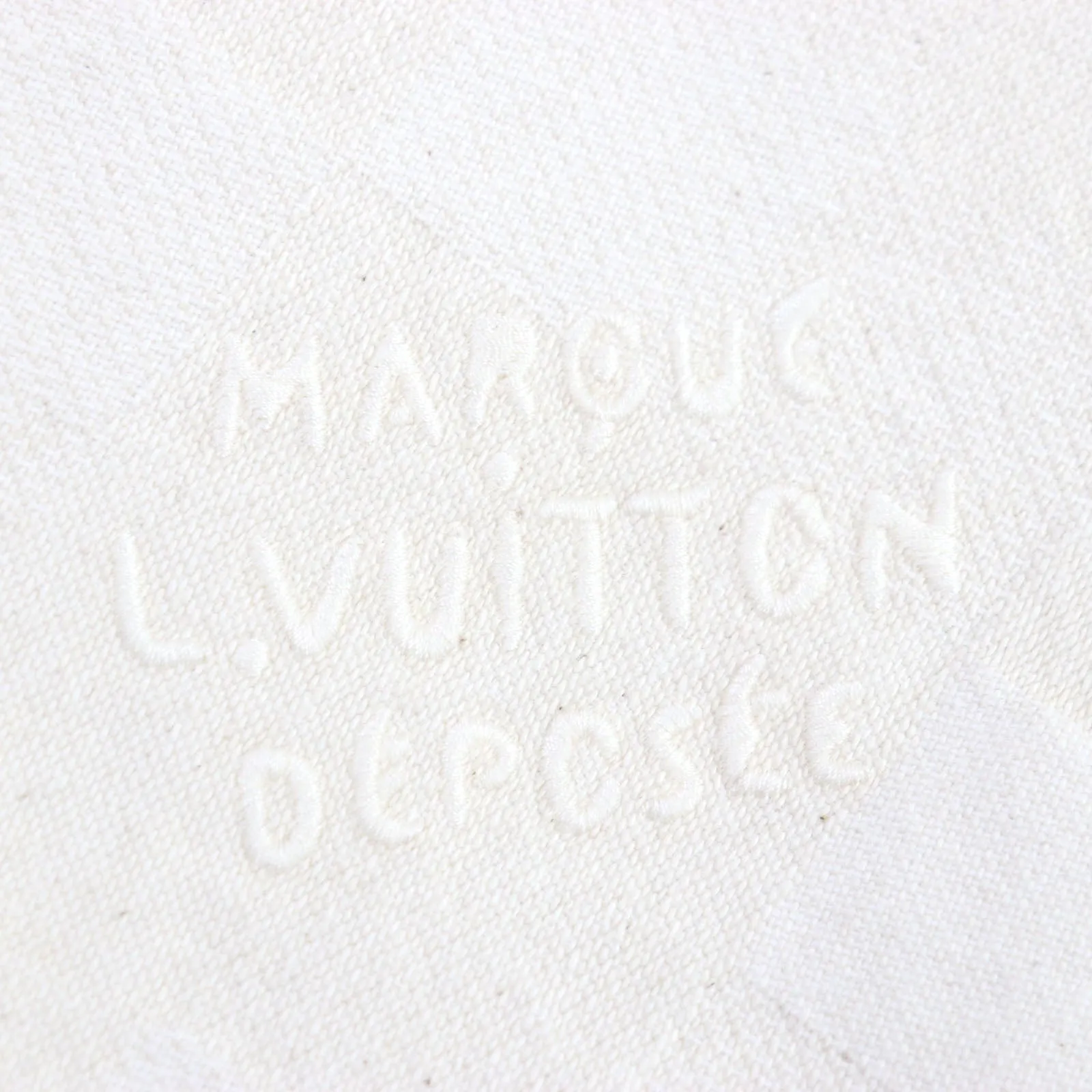 LOUIS VUITTON Denim Jacket 1AFQZO cotton light beige Damier S