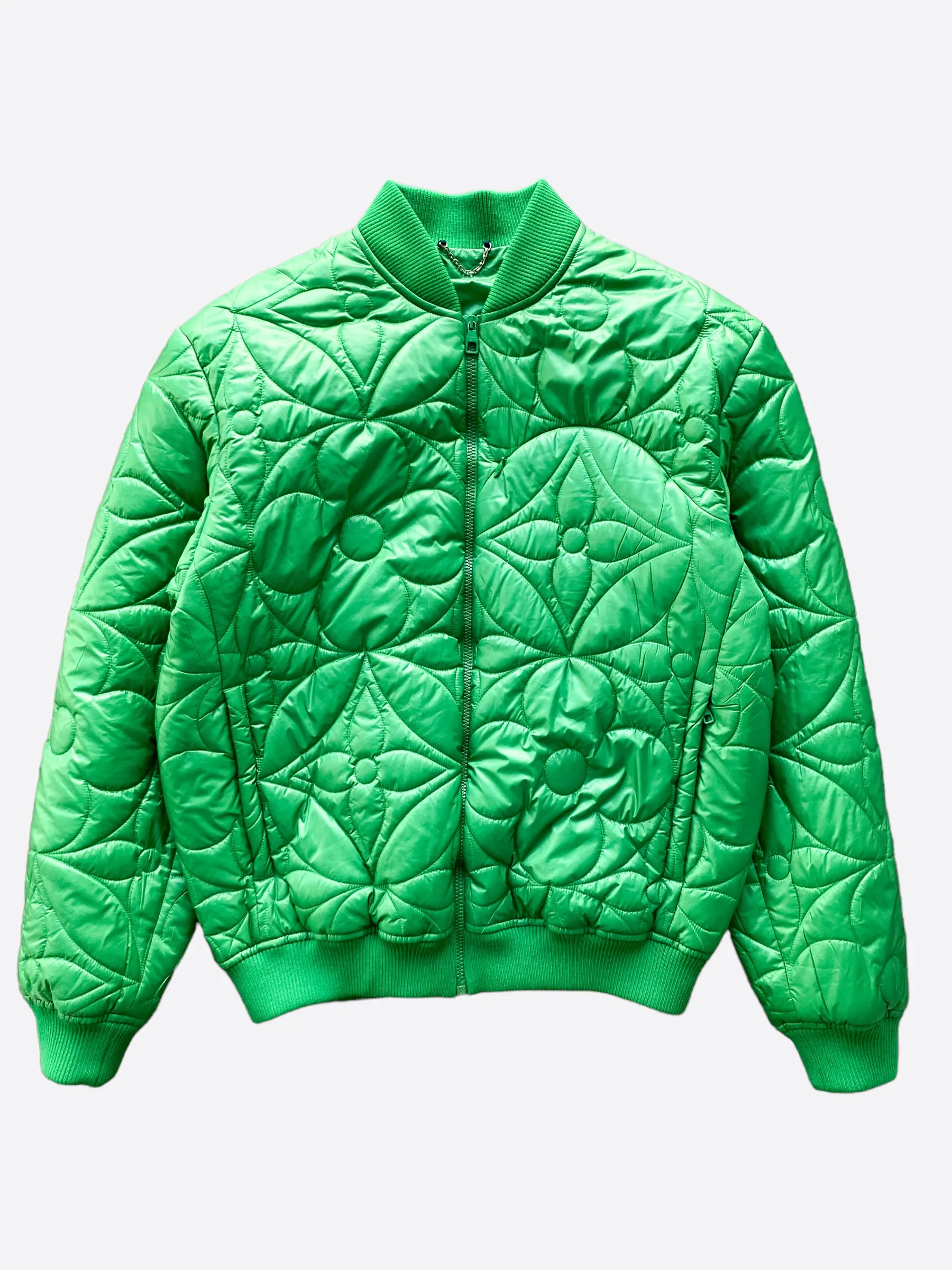 Louis Vuitton Green Monogram Puffer Jacket